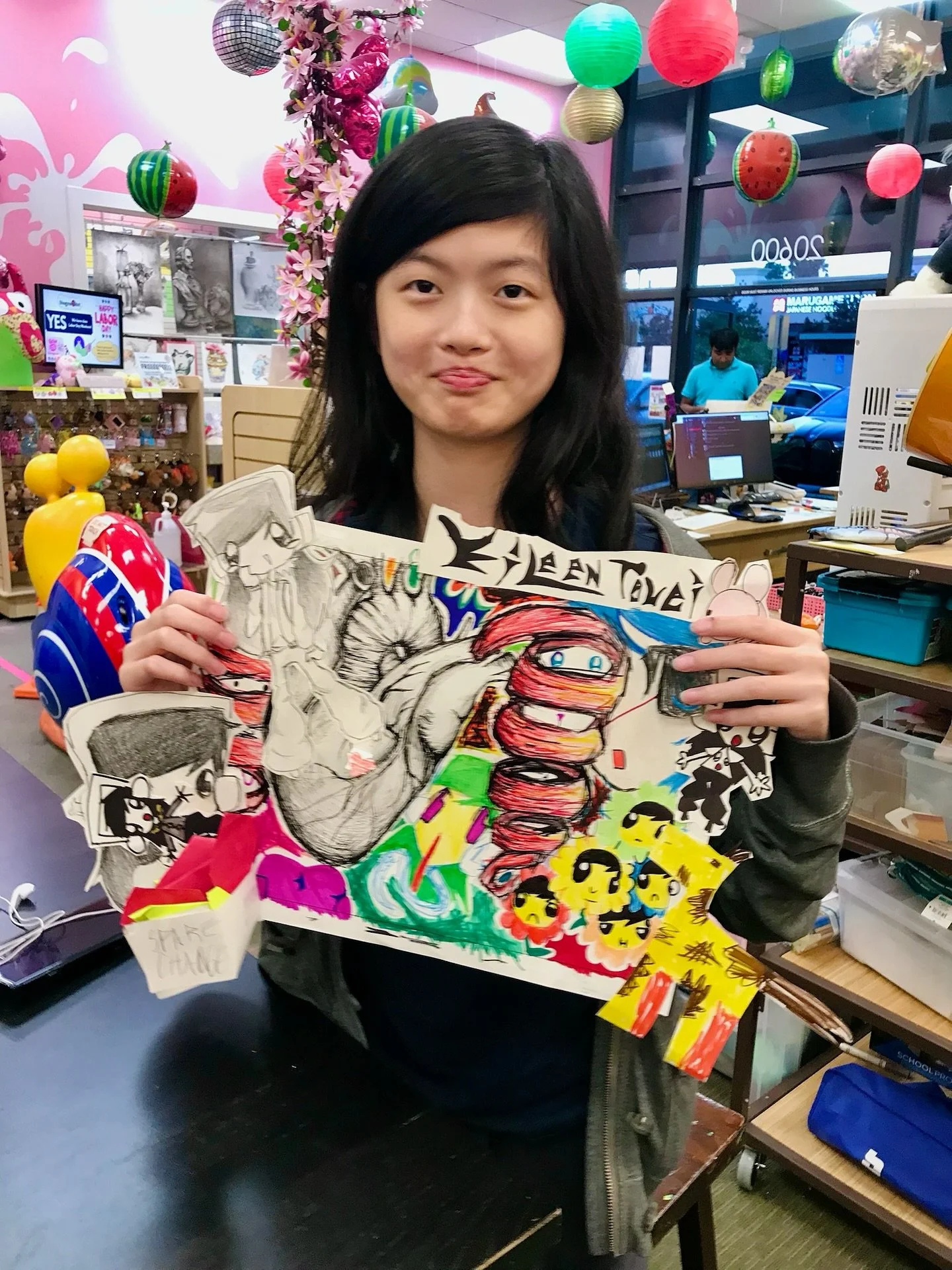 Wowsa guys!  Yellow Orange and Red Cloud Core art students really getting super creative with their first project of the school year!  Amazing job guys!