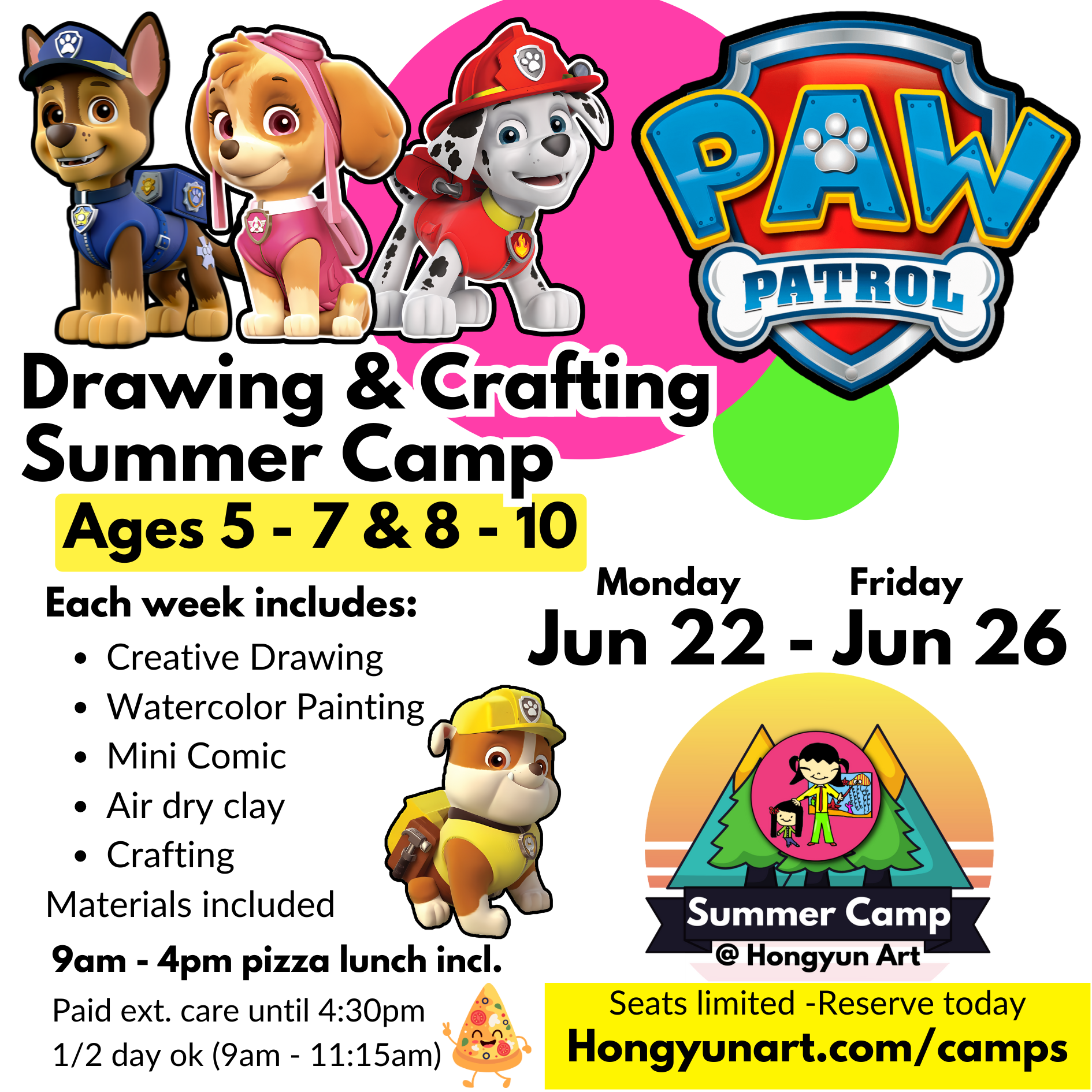 Hongyun Art Summer Camp - Crafting and Drawing Kids Cupertino Summer Camp 6.png