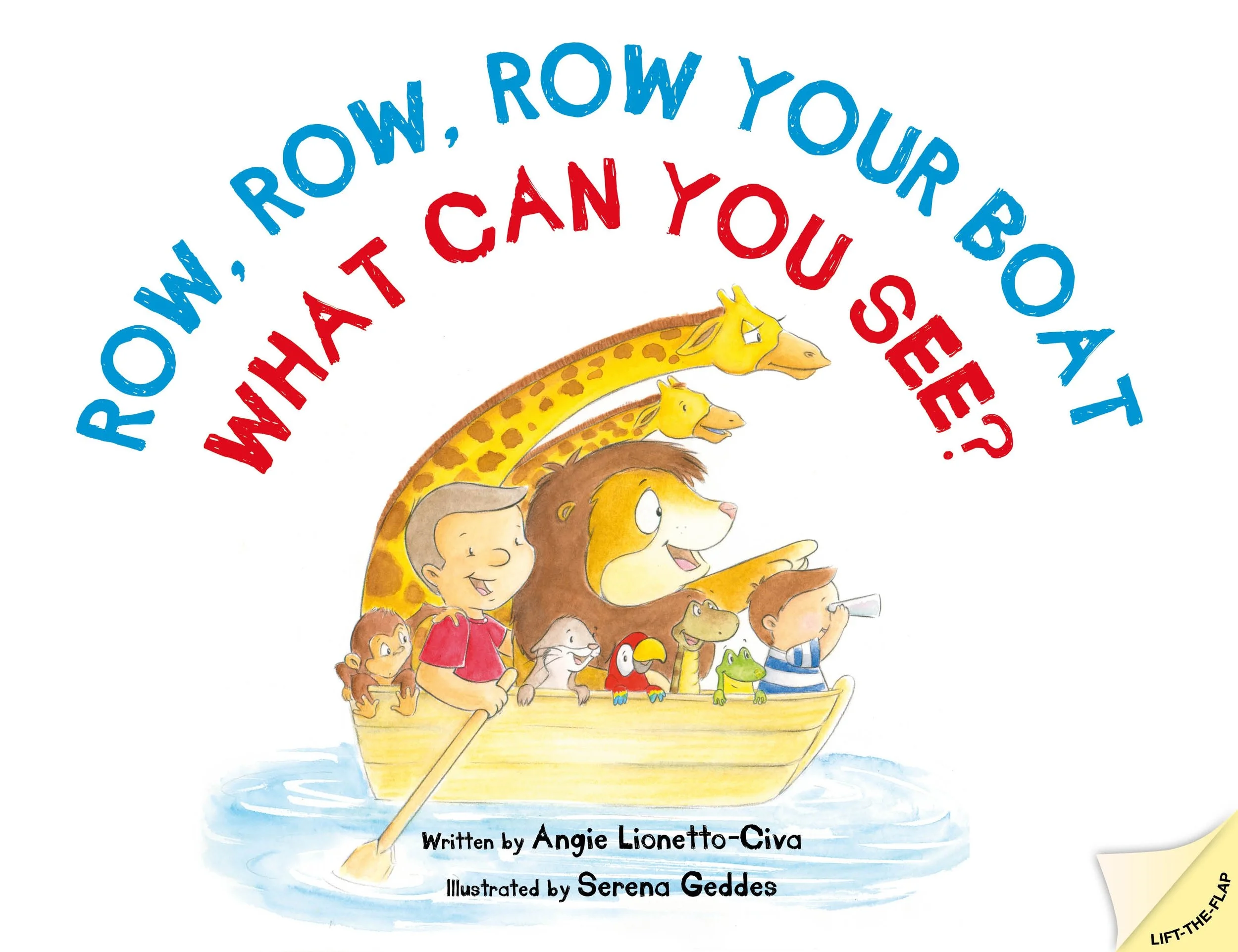 Row, Row, Row Your Boat, What Do You See? Lift-the-Flap Softcover Book