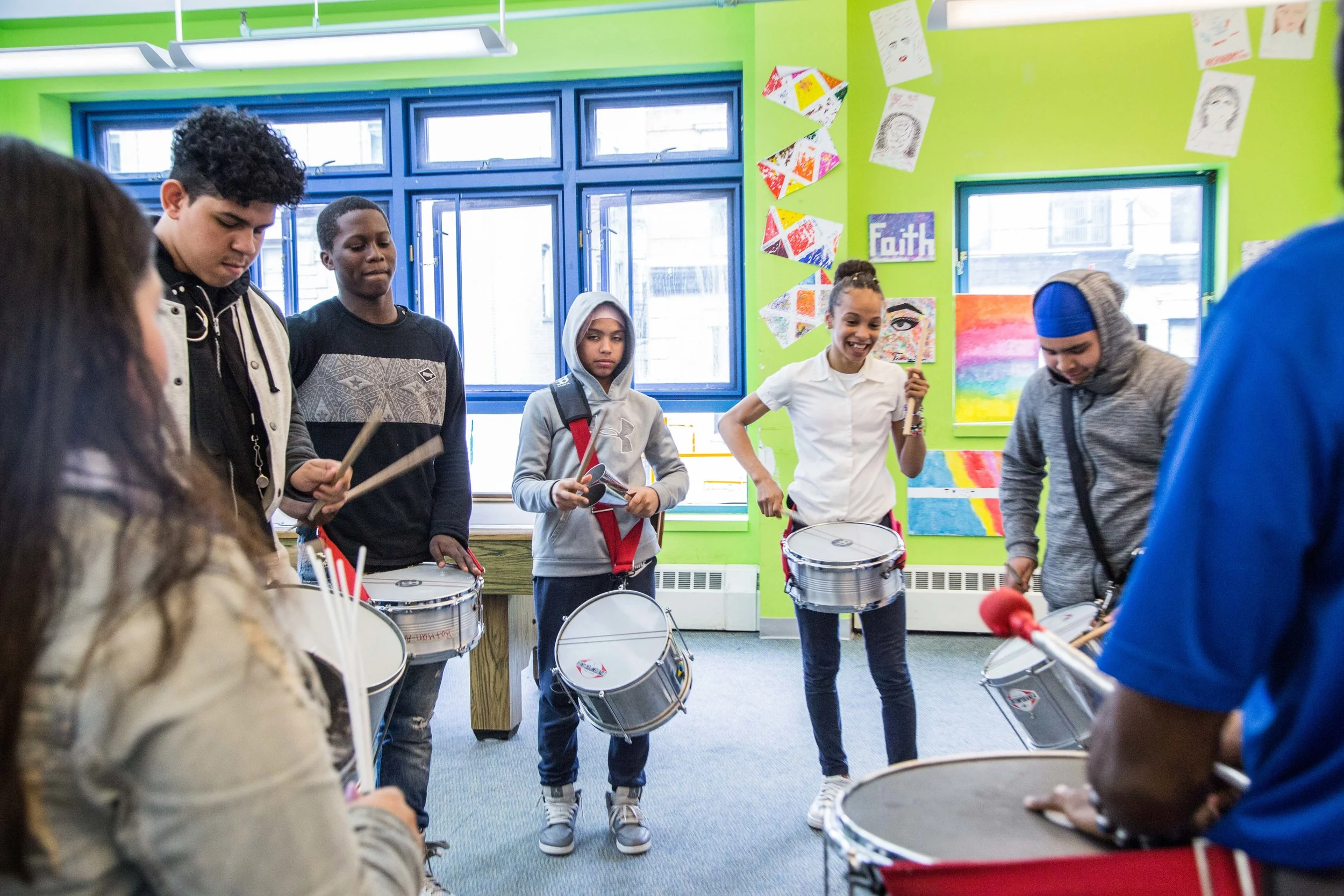FYI's Samba Drumming Corp is made possible by your donations, which assist us in purchasing equipment to give our participants an enriched experience!