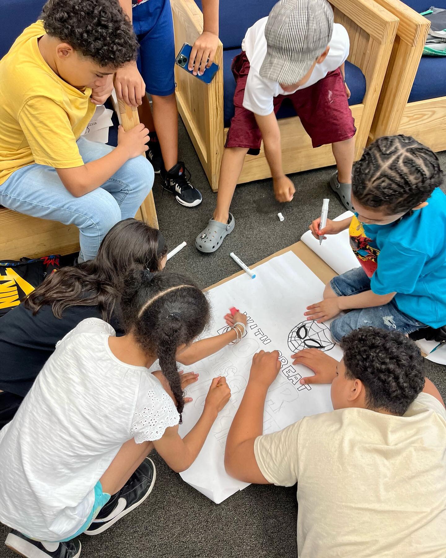 Teamwork makes the dream work! First week of #SummerRising. The rising 6th grade groups are getting to know one another, team-build, and get ready for friendly competition throughout the 6 weeks of camp. 
@nycyouth