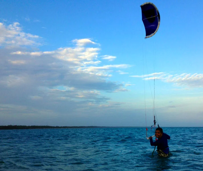 Kitesurfing in paradise- Pambaan Island, Tamil Nadu
