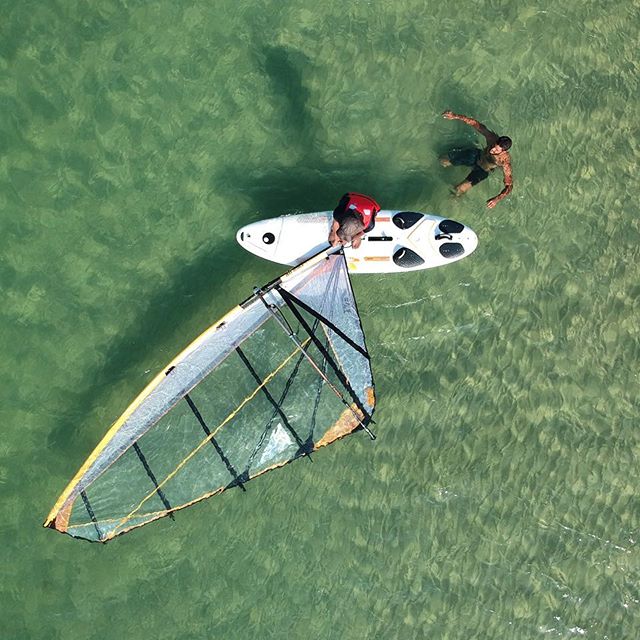 Learn windsurfing with us in the Palkbay, shallow blues. Get certified  Levels 1 to 3 #windsurfing #kathadisouth #lifeinthedeepsouth #goproindia #iphone8plus #beachholiday