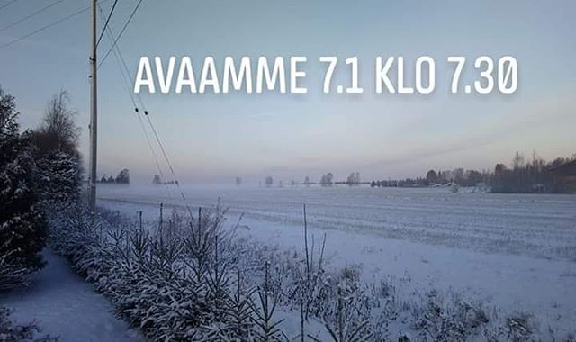 Kahvila suljettu vielä tämän viikon remontin vuoksi. Avaamme jälleen 7.1 klo 7.30