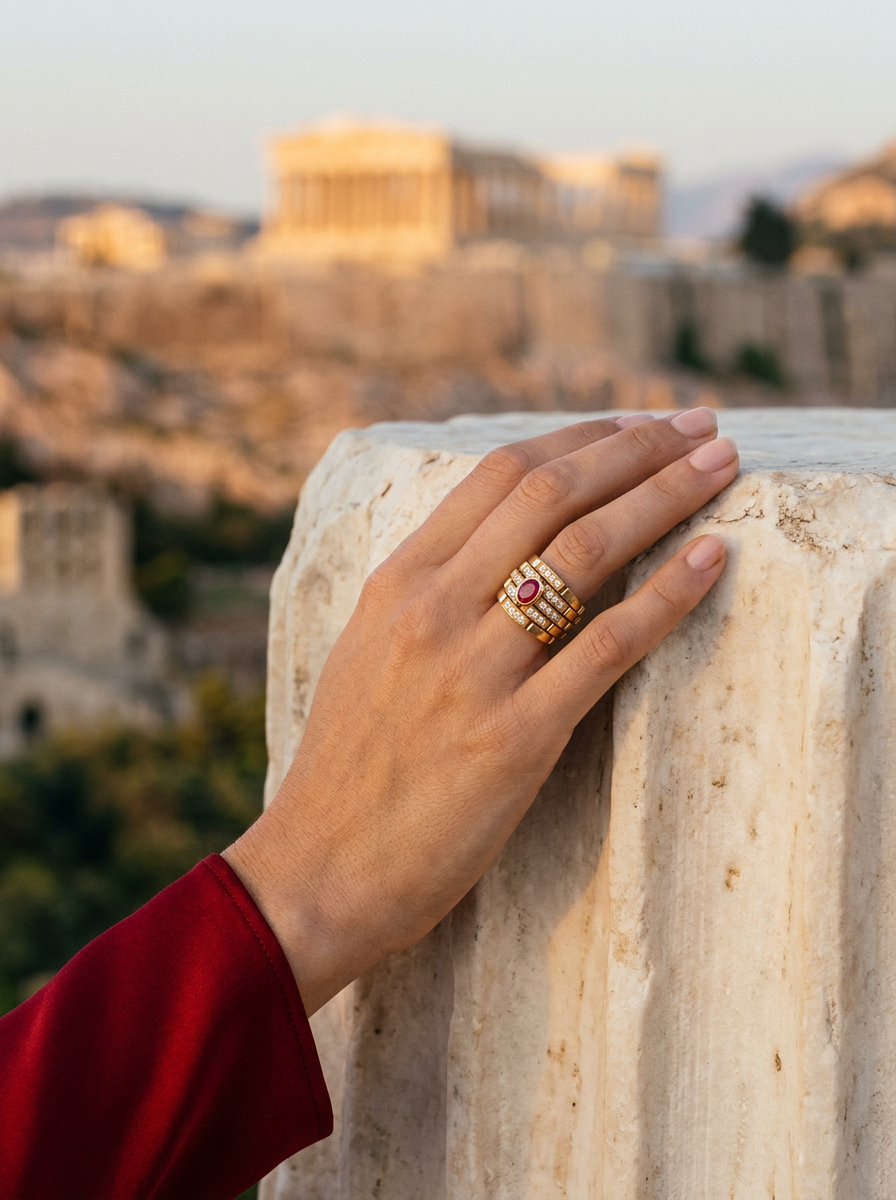 Cartier Ruby and Diamond 18K Yellow Gold Ring.png