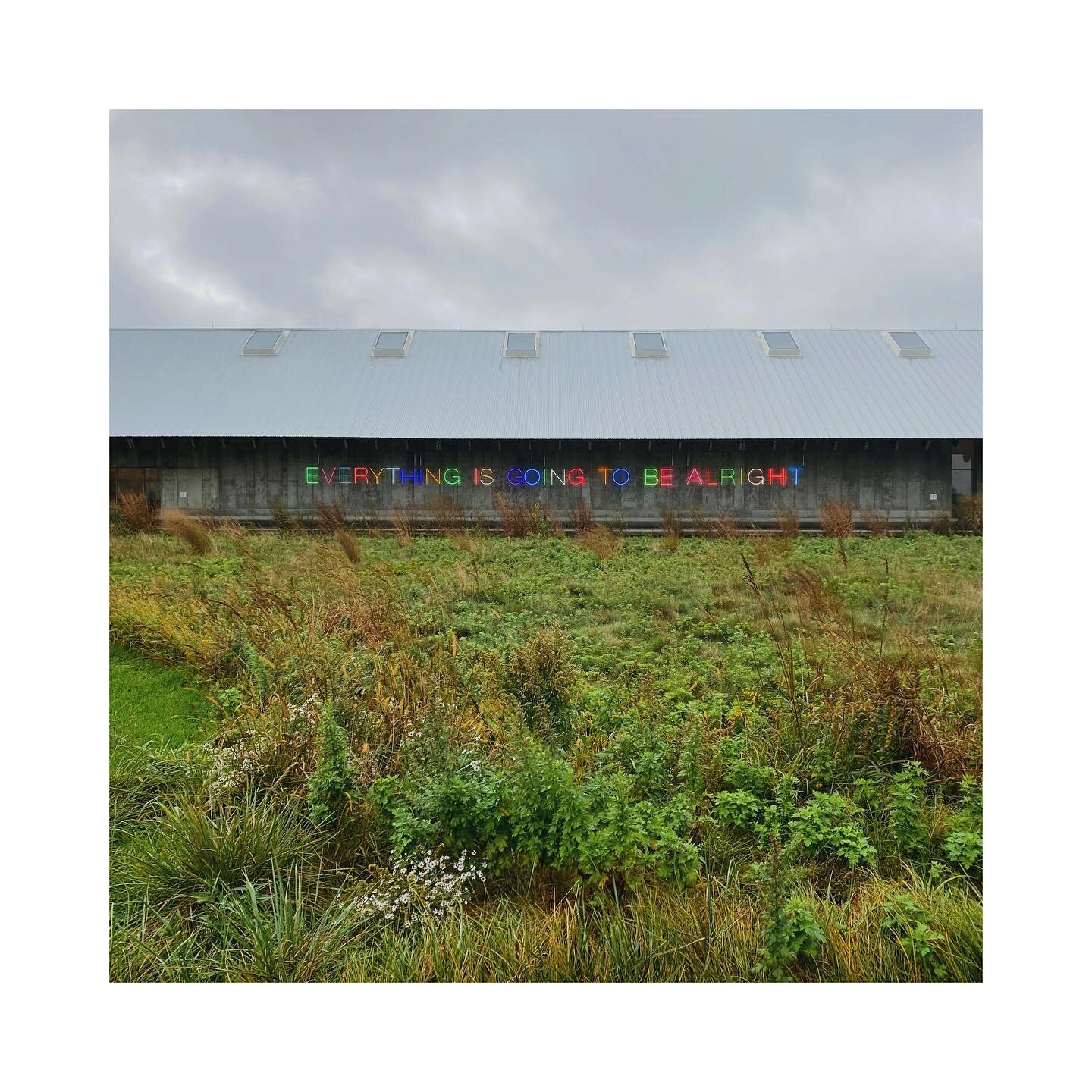 Wished it was sunny, but it was nice to see the landscape in the overcast as well. The grass is growing closer and closer to the edge of the eave. Nothing is overly designed - how beautiful is that. &ldquo;Everything is going to be alright&rdquo;on t