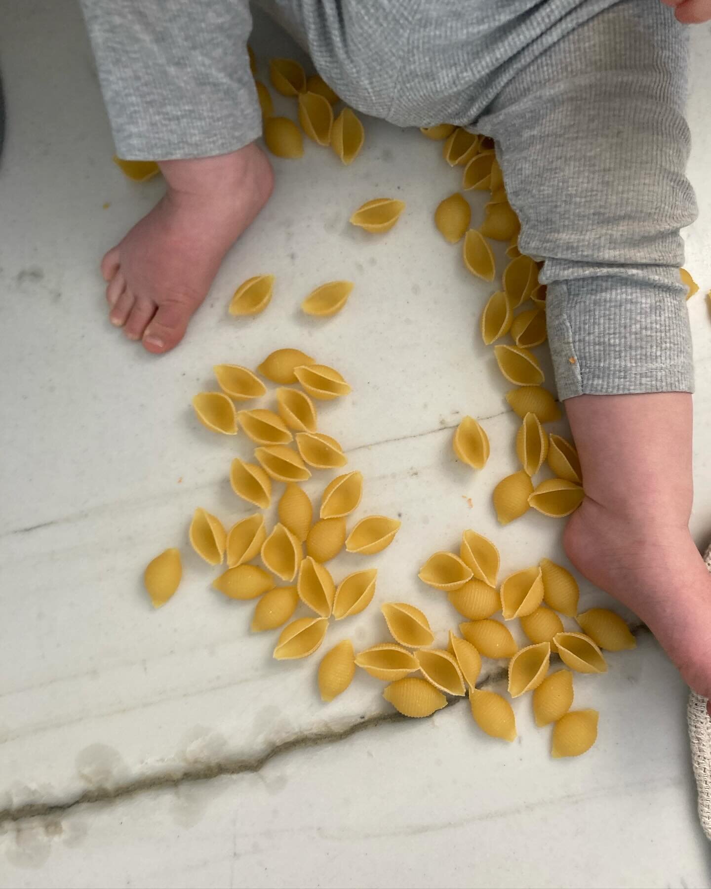 These are the days of

Dirty pants and pasta everywhere
He&rsquo;s busy, and he just wants to help.

Swinging 
Lately, he&rsquo;s been motioning for me to swing next to him. ☺️

Candlelit dinners
Because today is special enough.

Late winter shadow p