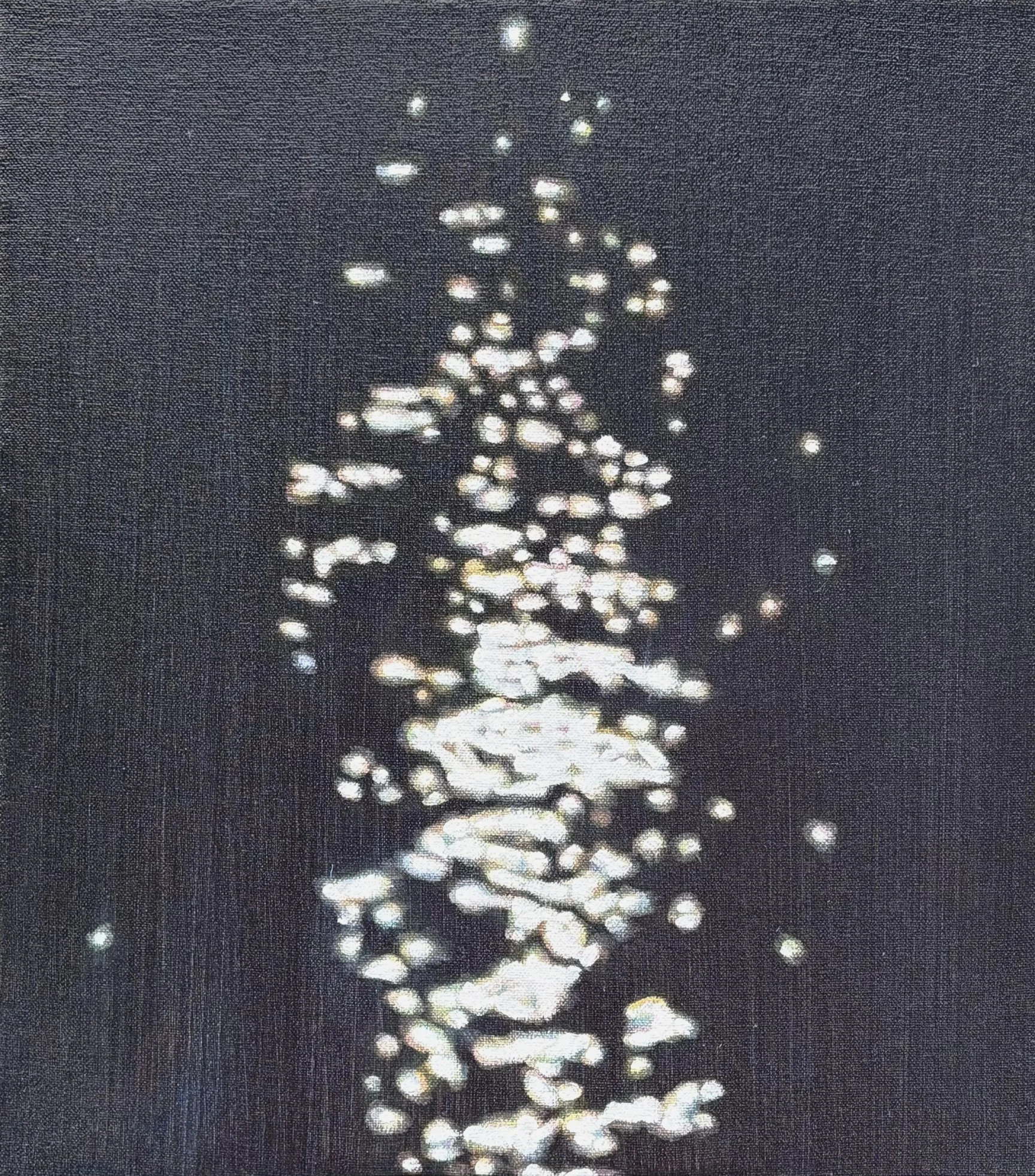 Shimmer 3, oil on canvas, 16" x 14", 2026