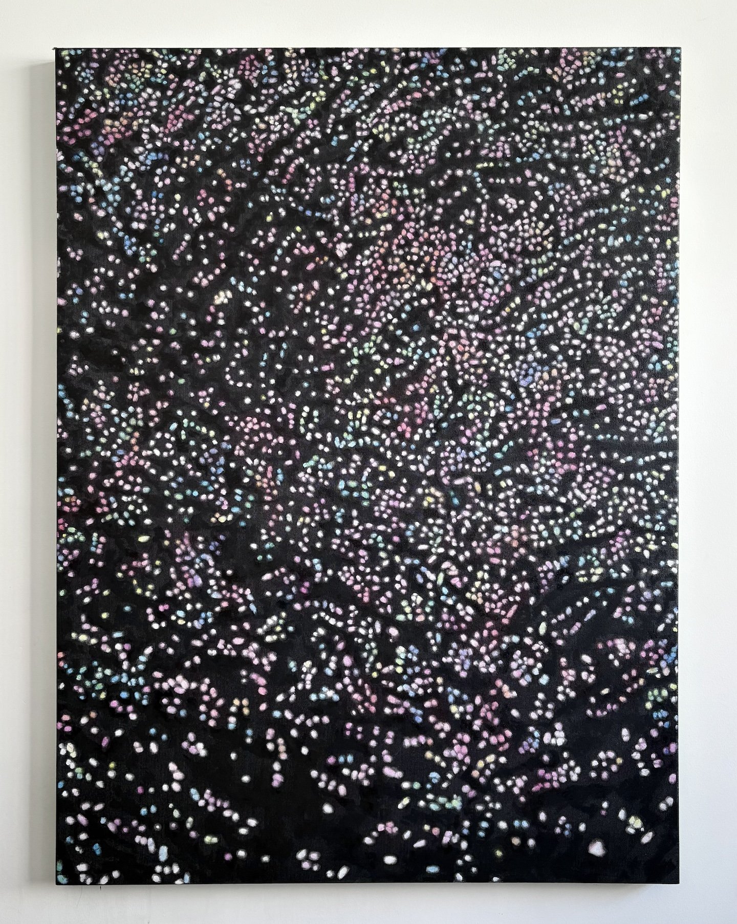 Sun Glitter 3, oil on canvas, 48" x 36", 2026