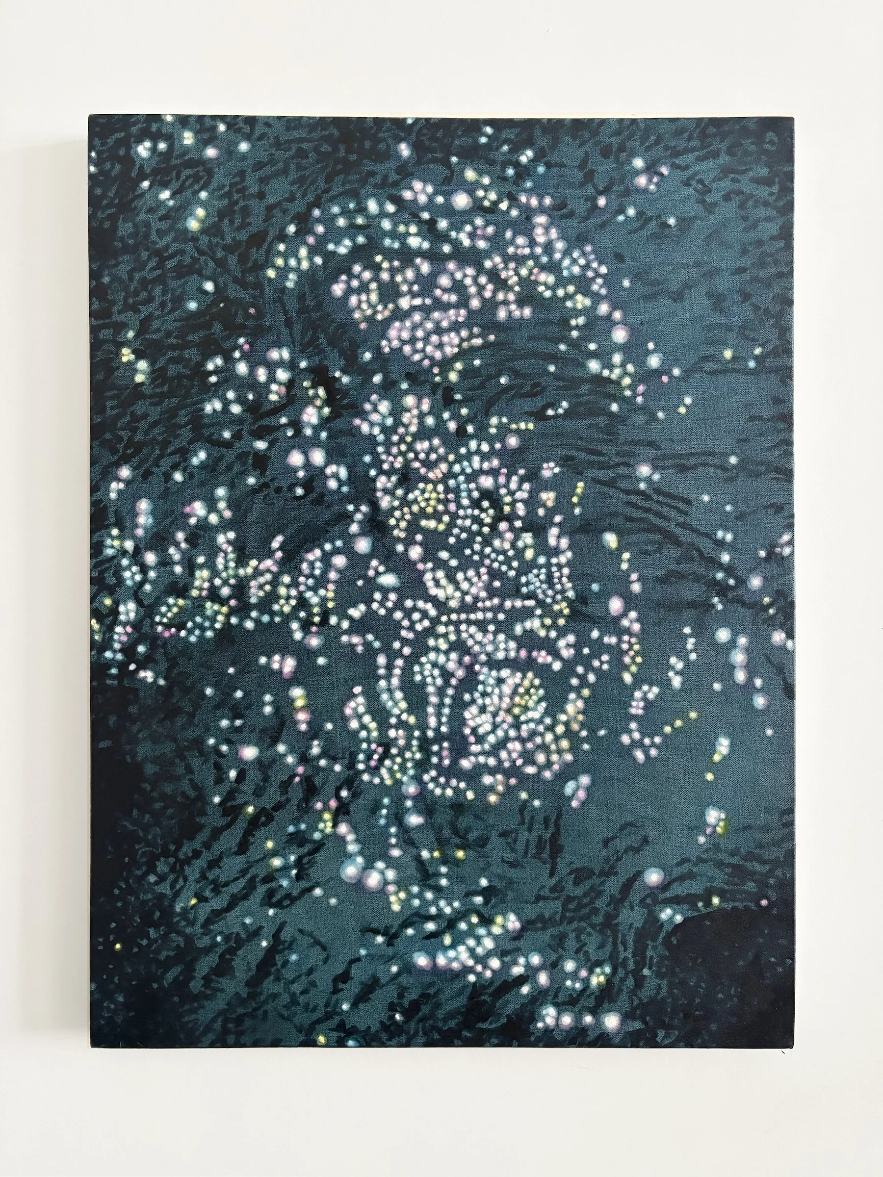 Sun Glitter 10, oil on canvas, 32" x 24", 2026