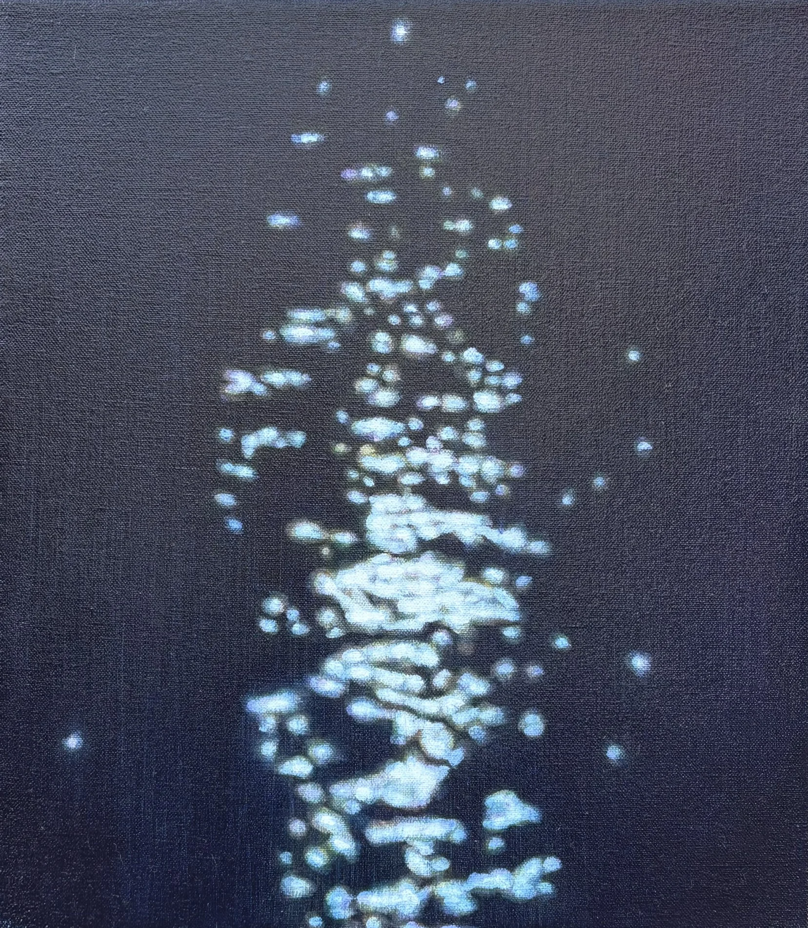 Shimmer 2, oil on canvas, 16" x 14", 2026