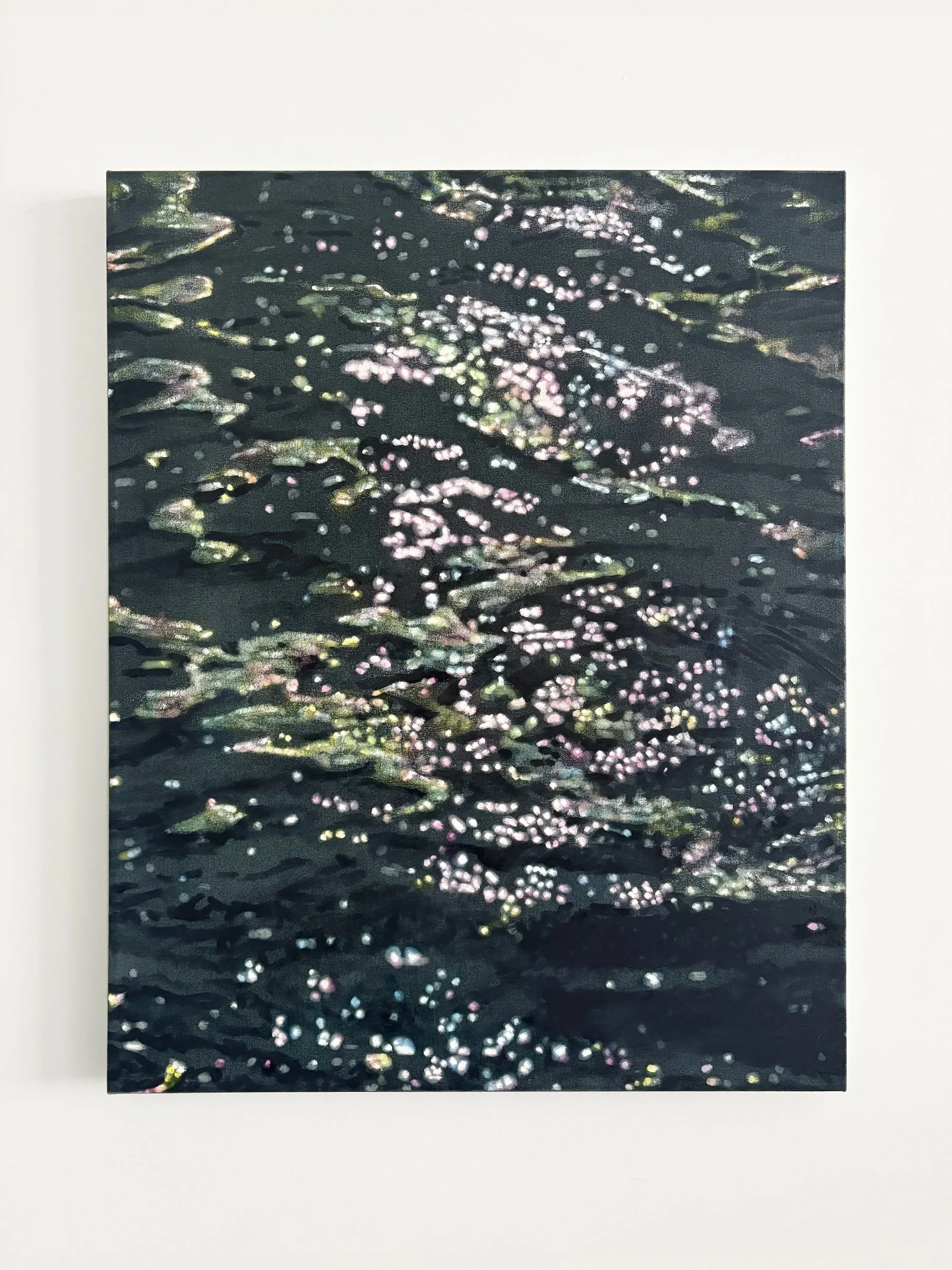 Sun Glitter 9, oil on canvas, 30" x 24", 2026