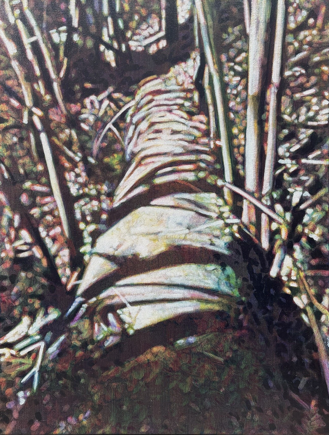 Flow Line 1, oil on canvas, 24" x 18", 2026