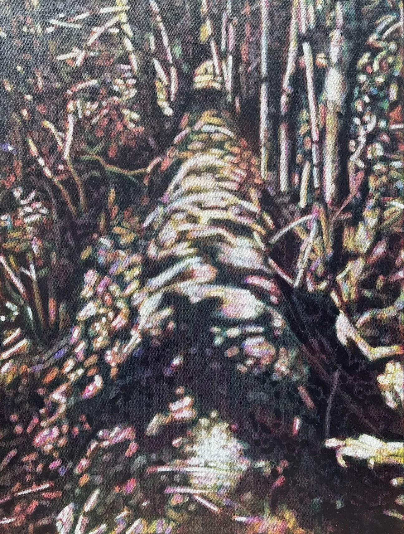 Flow Line 2, oil on canvas, 24" x 18", 2026