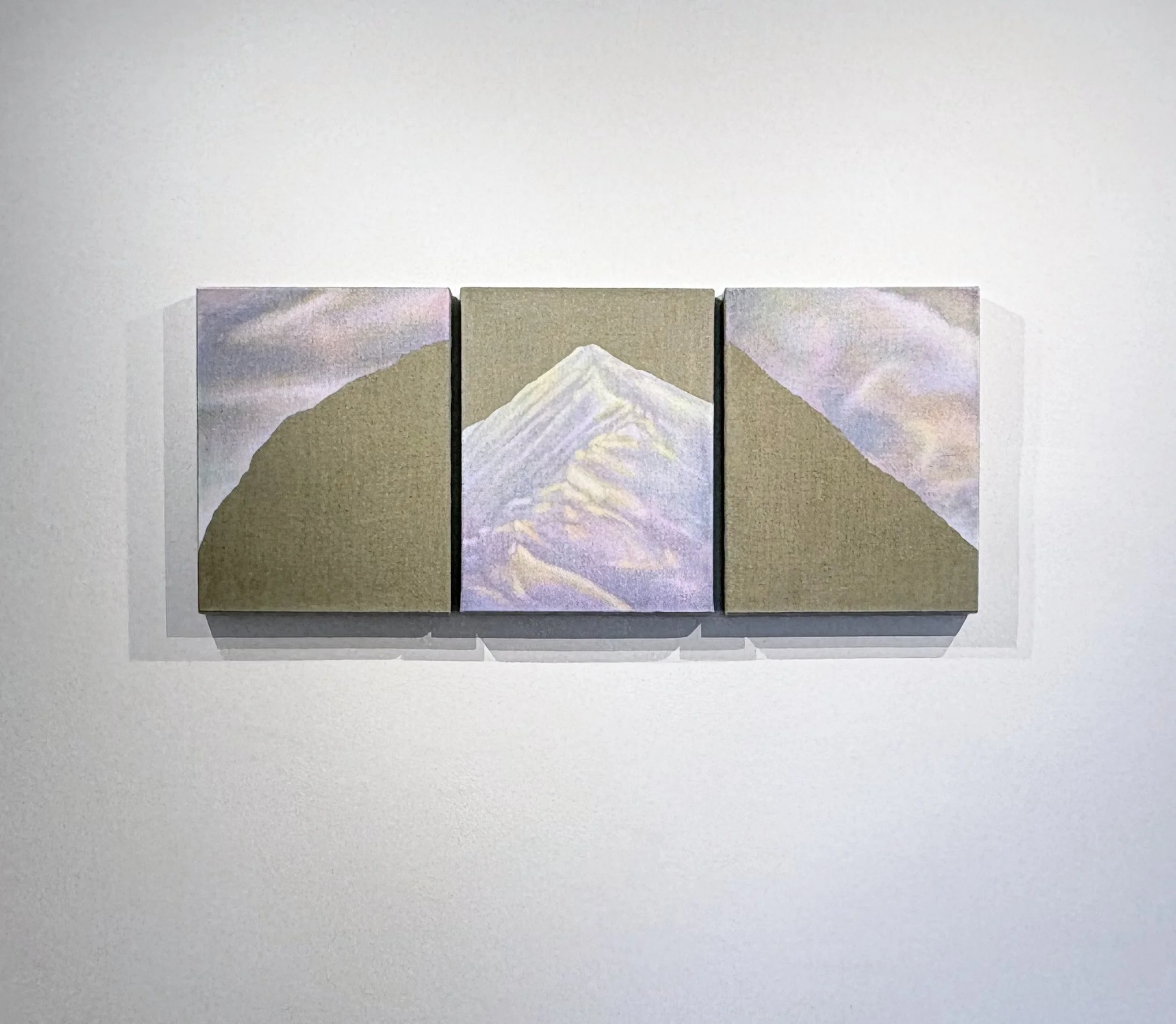 Peak series, oil on canvas, 18" x 24" each, 2026