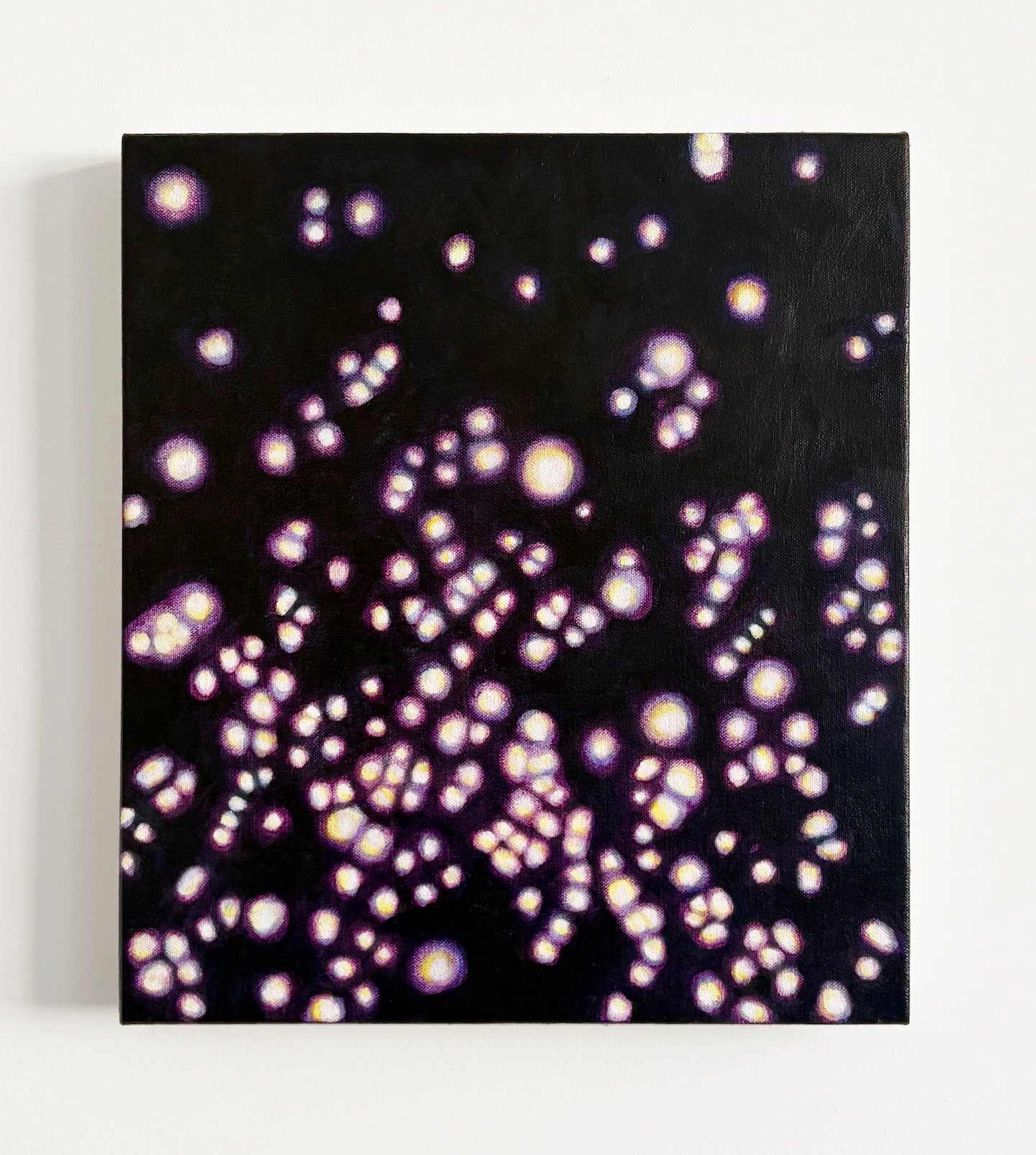 Sun Glitter 9, oil on canvas, 16" x 14", 2026