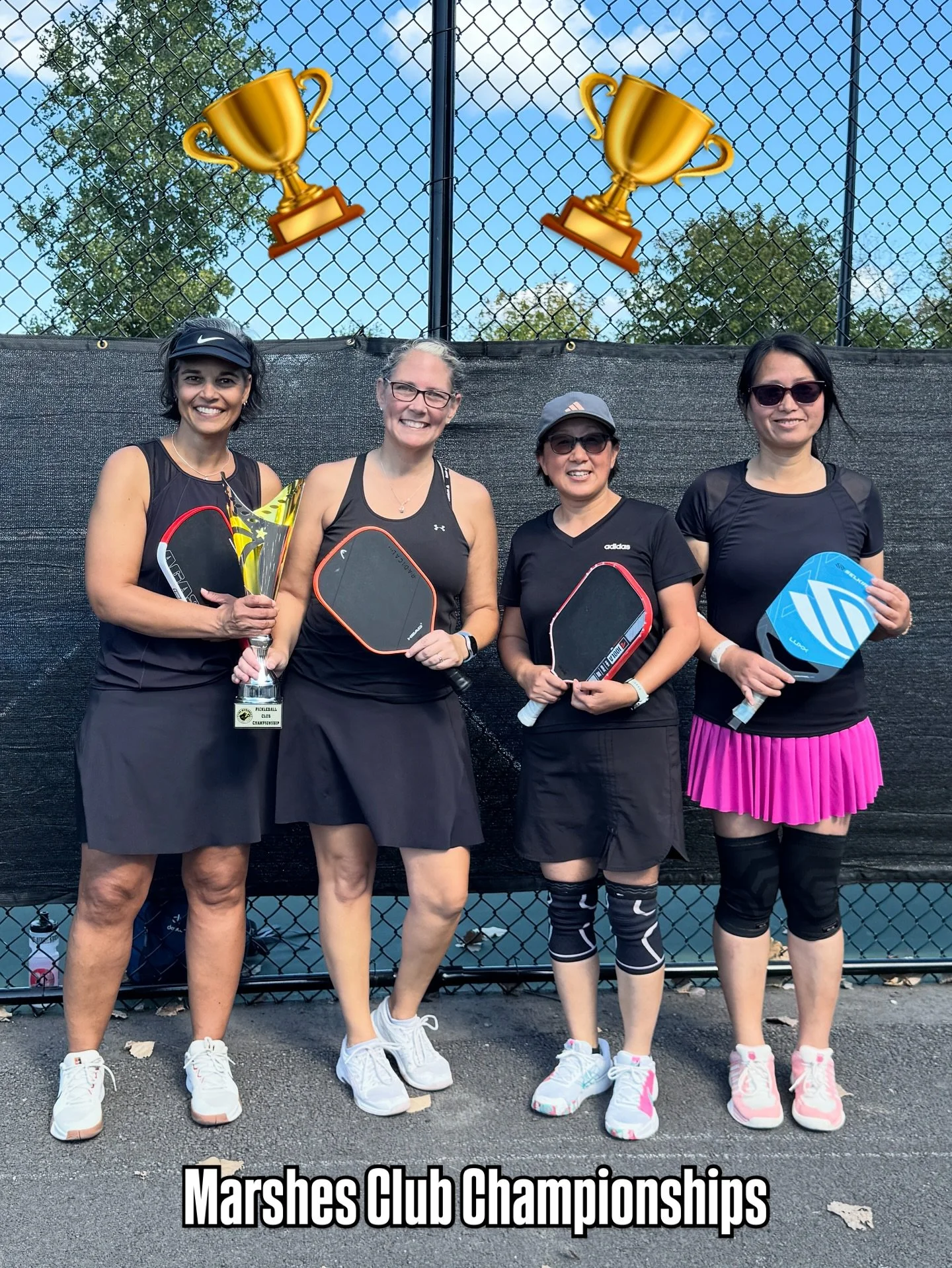 The first annual Marshes Pickleball Club Championships took place last Sunday, October 28th 2025. We were treated to amazing weather and competitive matches both men&rsquo;s &amp; women&rsquo;s categories. It was great to see all members coming toget