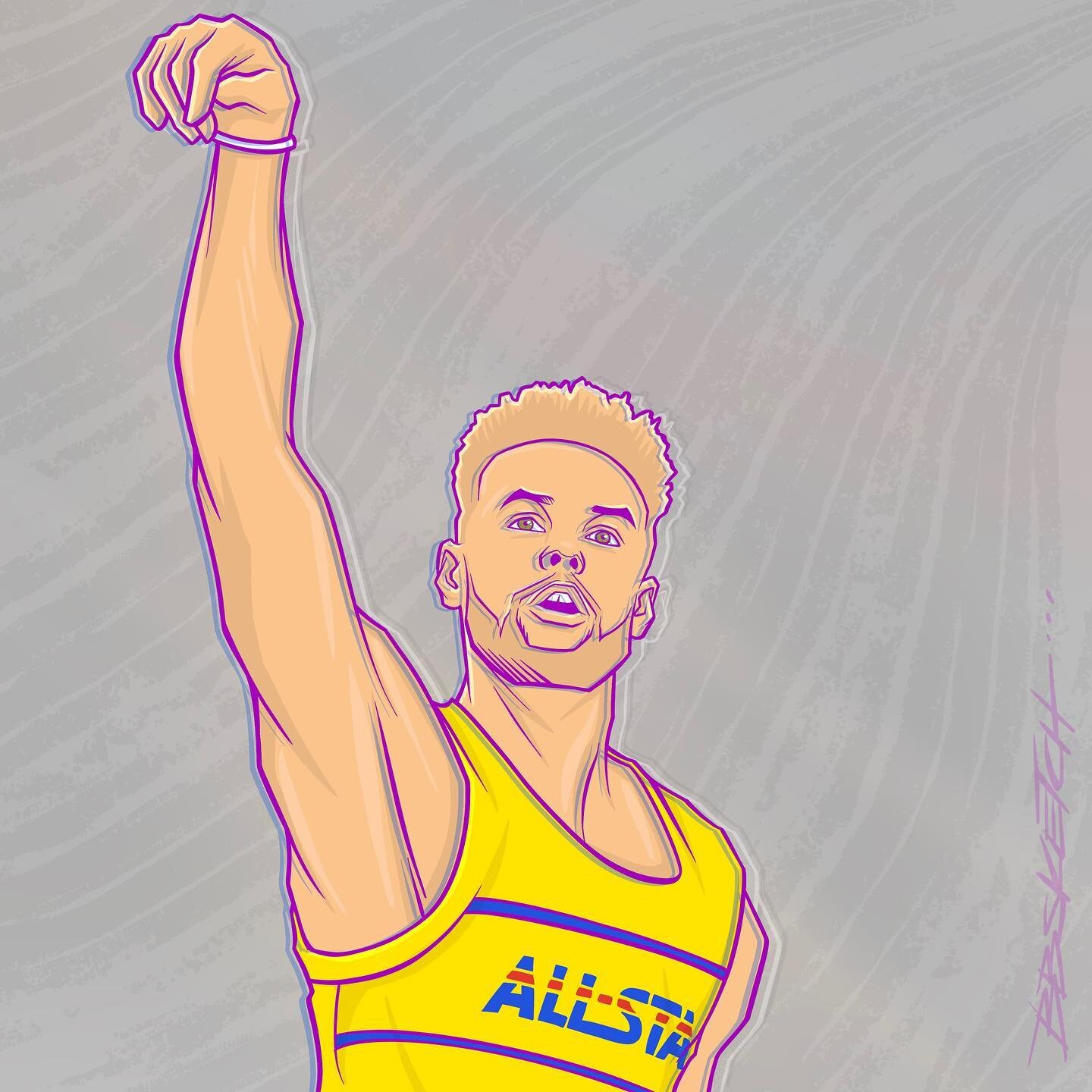 Thee All-Star Game MVP @stephencurry30 #nbaallstarweekend2021 #ASG2021 #ChefCurry ::: #bbsketch