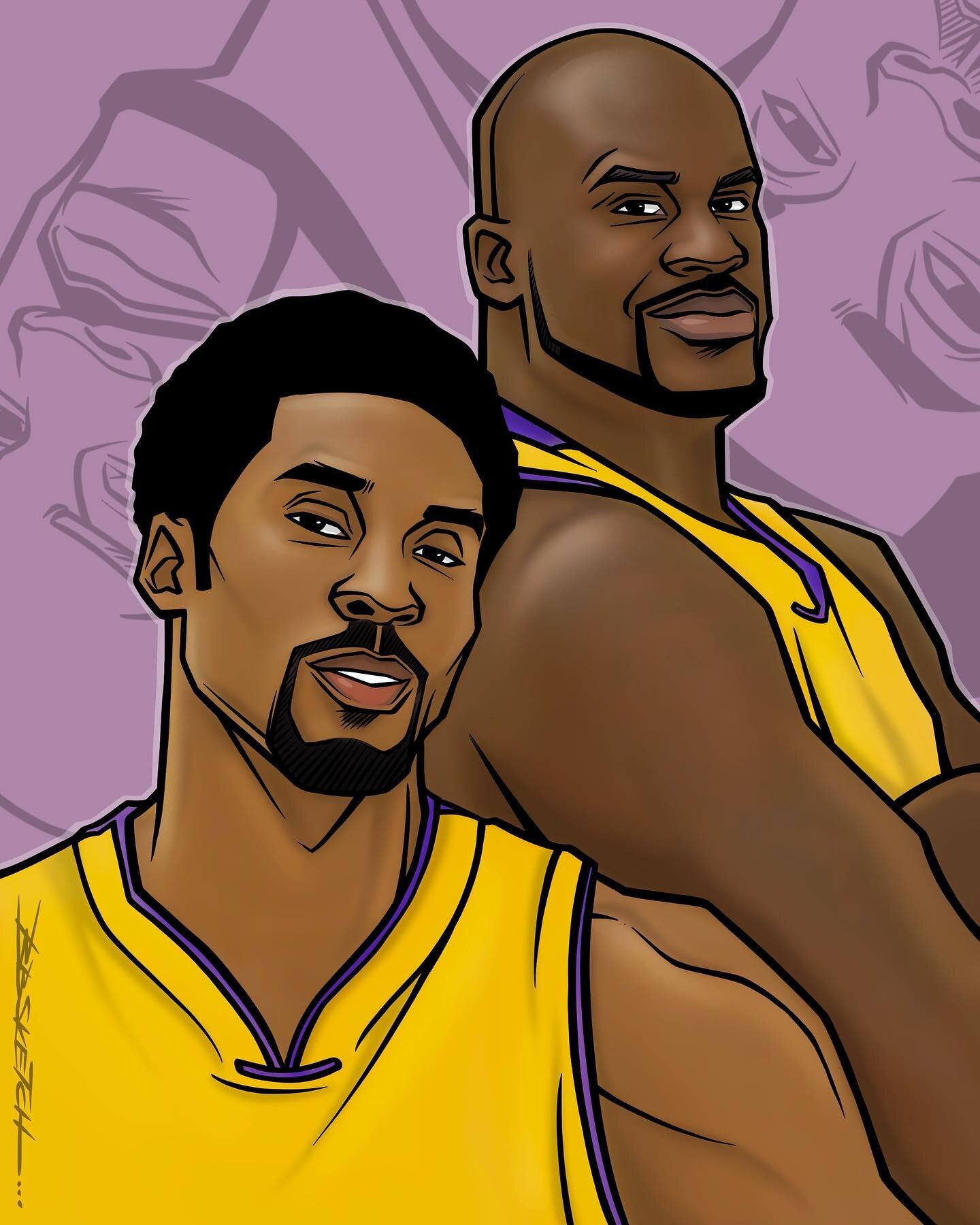 &ldquo;We had a lot of disagreements, we had a lot of arguments. But I think it fueled us both.&rdquo; #Kobe #Shaq #WorkBeef ::: #bbsketch