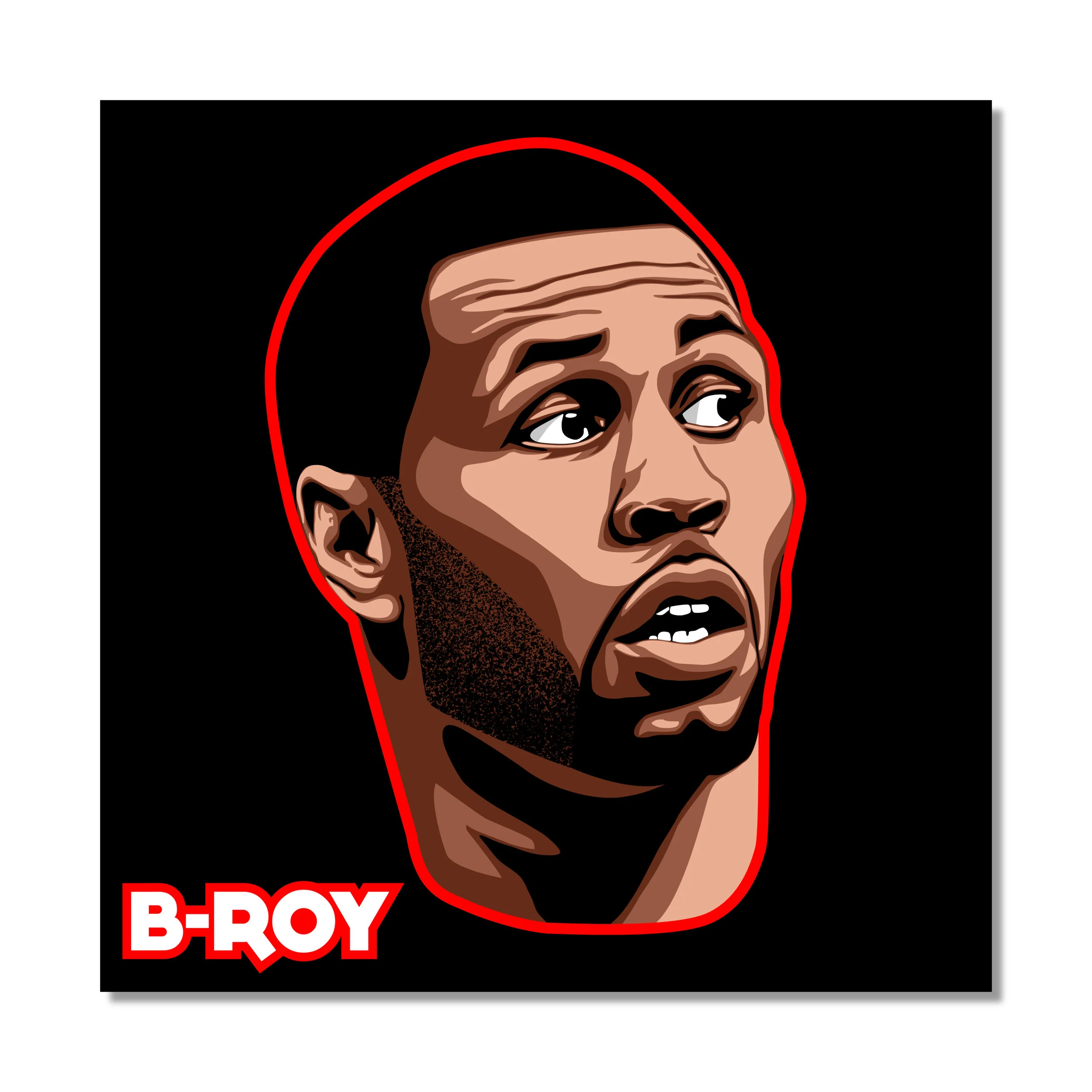 B-Roy  12" x 12" Print