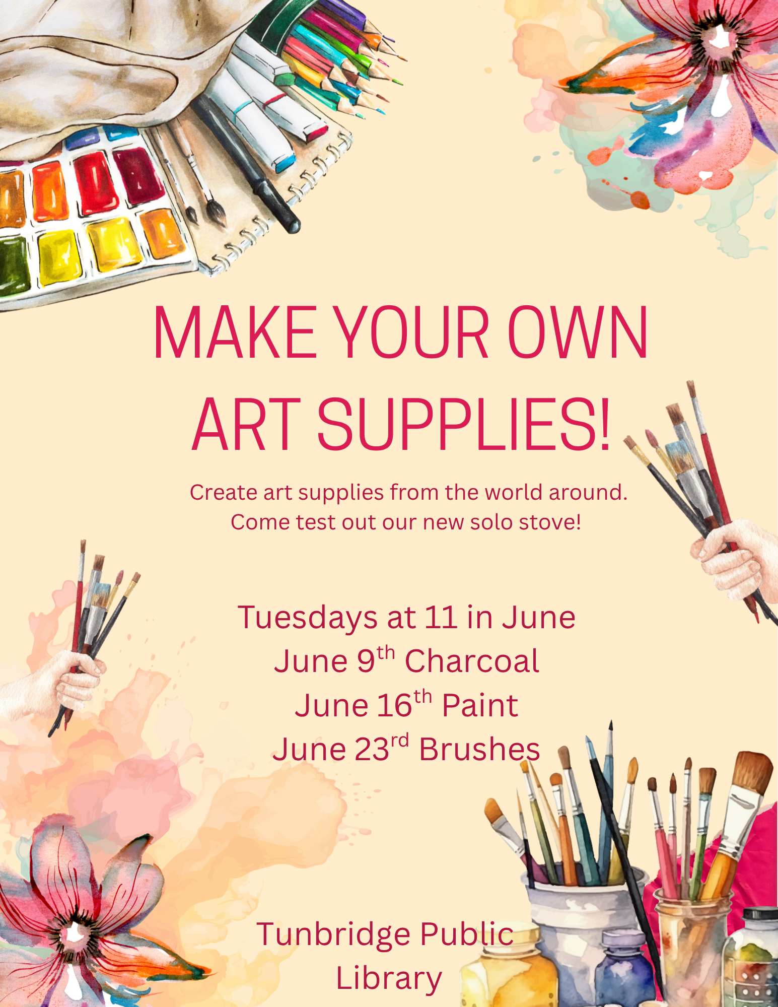 Make your own Art Supplies at the Library Series! CHARCOAL