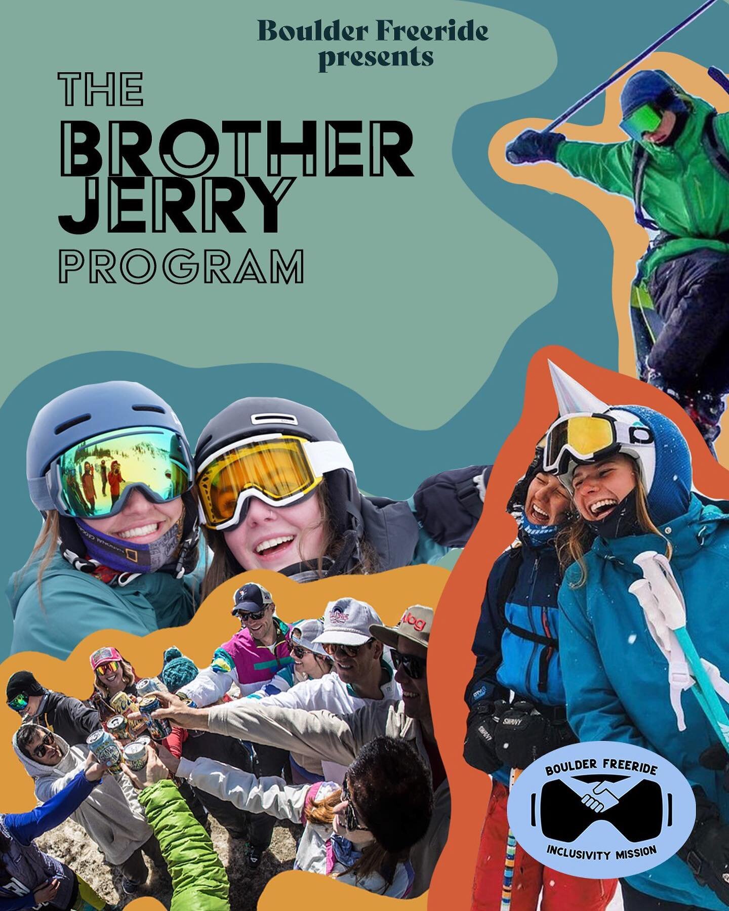 Thank you to everyone who showed up at general meeting last night! Incase you missed it, we announced our first program in Boulder Freeride&rsquo;s 2022 Inclusivity Mission! 
The Brother Jerry Program is free to ALL CU Students, you DO NOT have to be