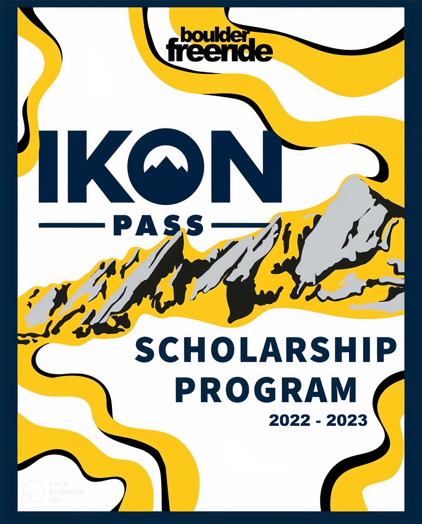 HOWDY FRIENDS! 
We are very happy to be opening up our 2022 - 2023 IKON Pass Scholarship!!! 
This is a financial need-based scholarship for ALL CU students. You do not have to be a Boulder Freeride member! 
Click the link in our bio to fill out the o