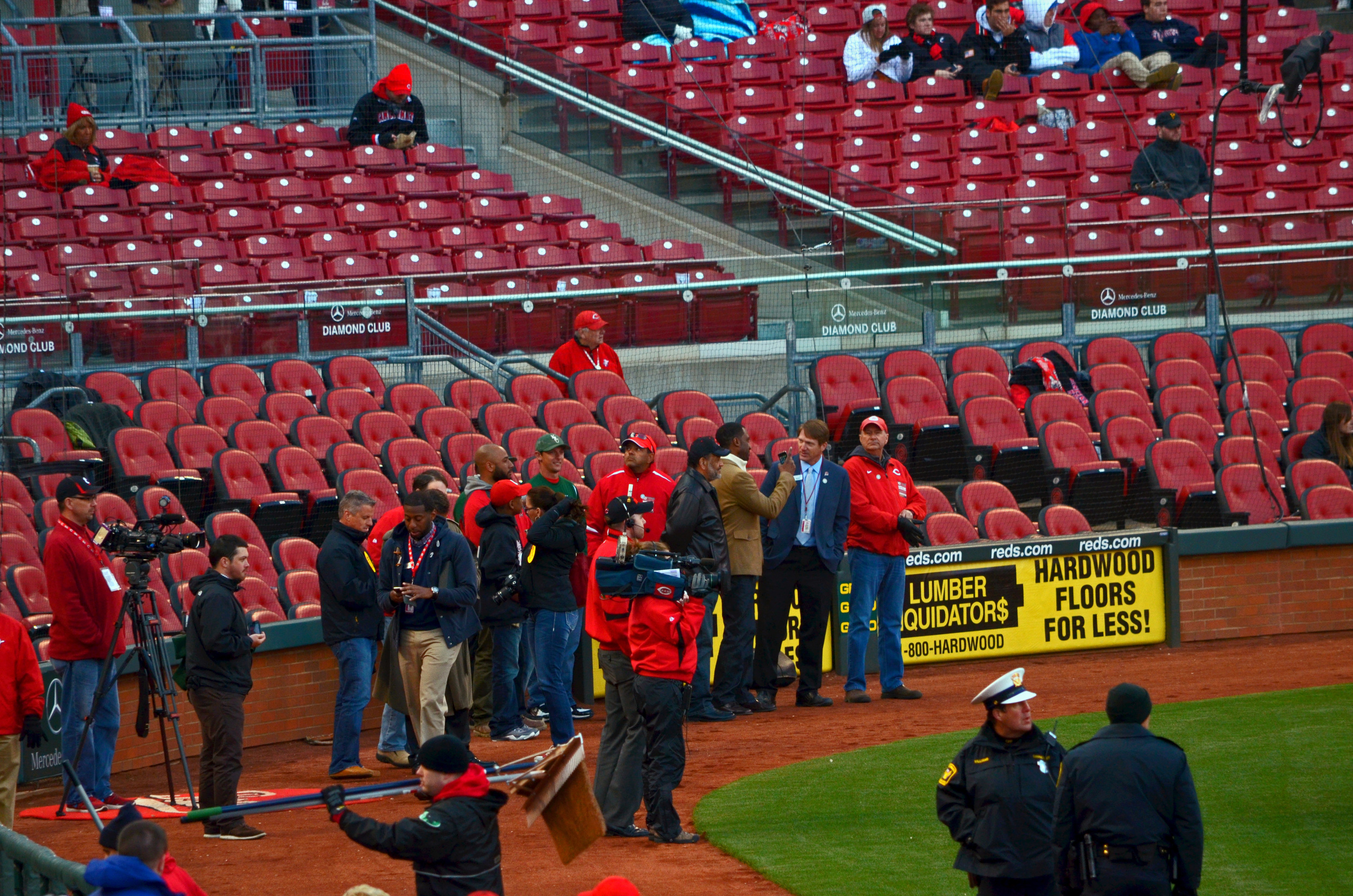  Pictured on field Keith Holland (Job Superintendent) and Clay Holland (Owner and President). 