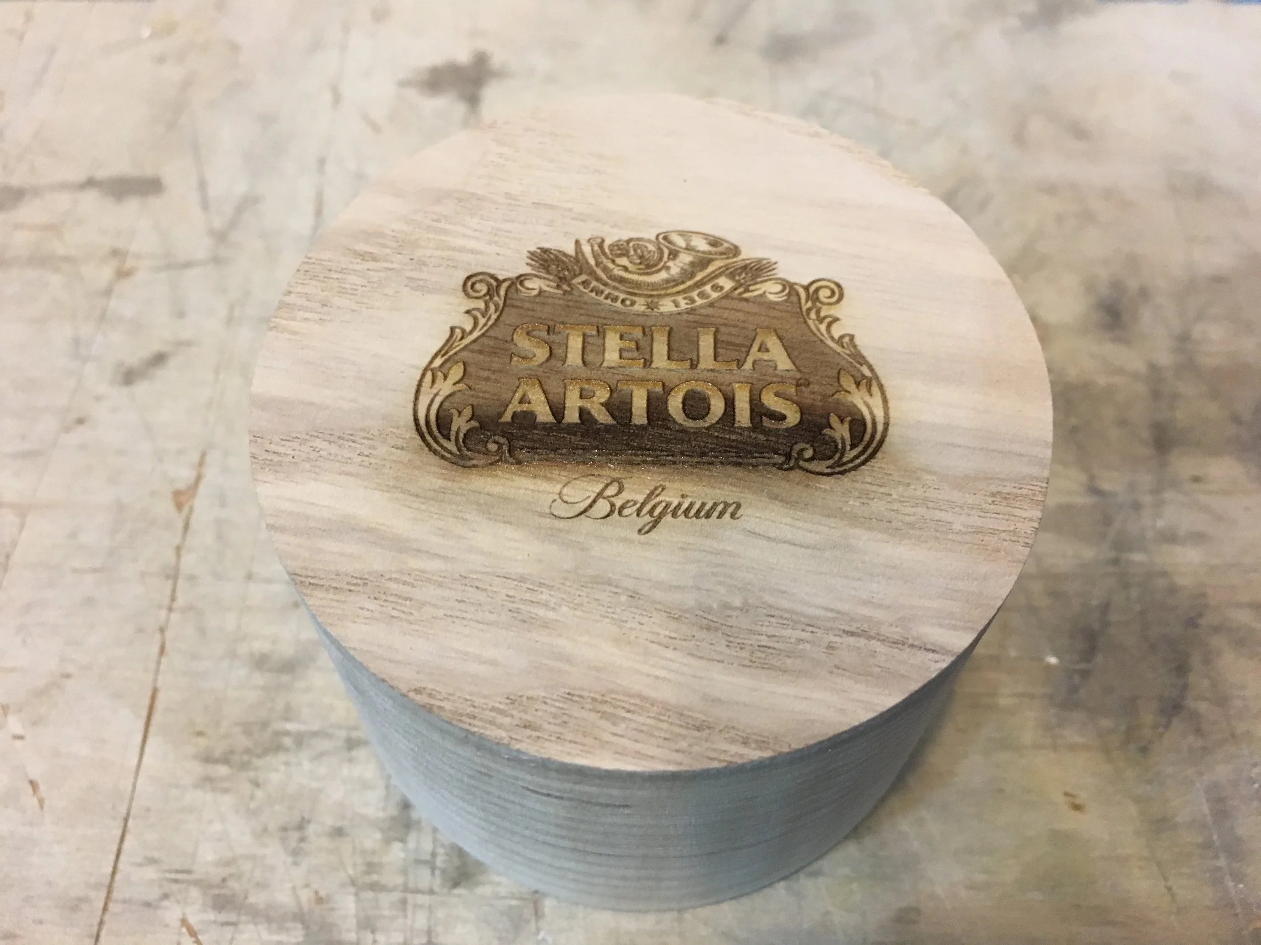 Raster Etched Ash for Stella Artois