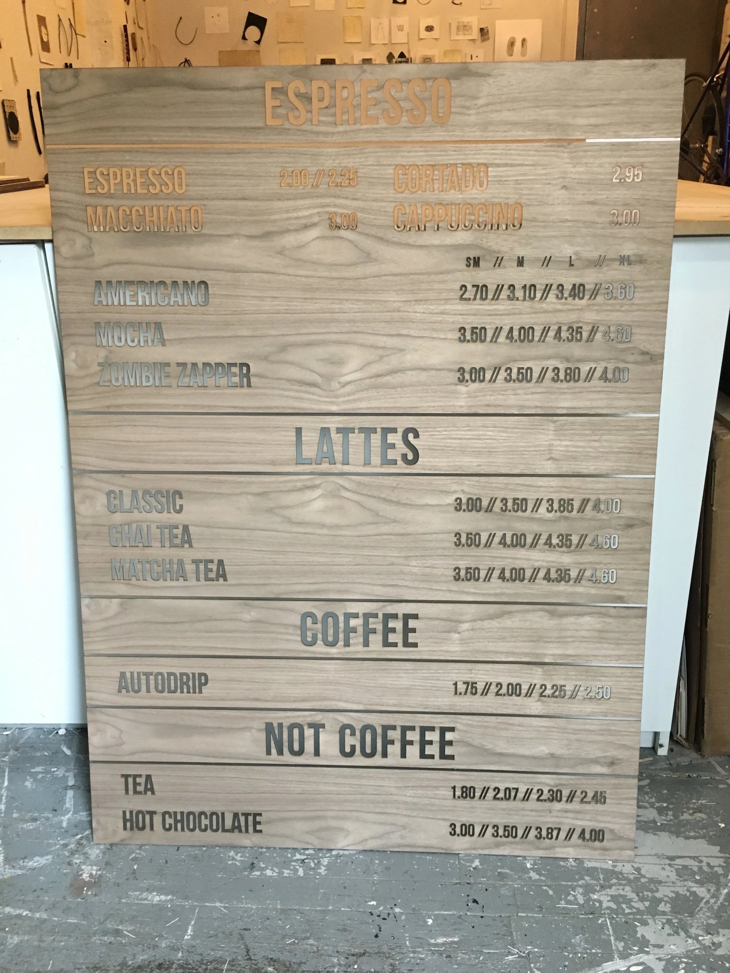 Wood Veneer Laminated on Frosted Acrylic