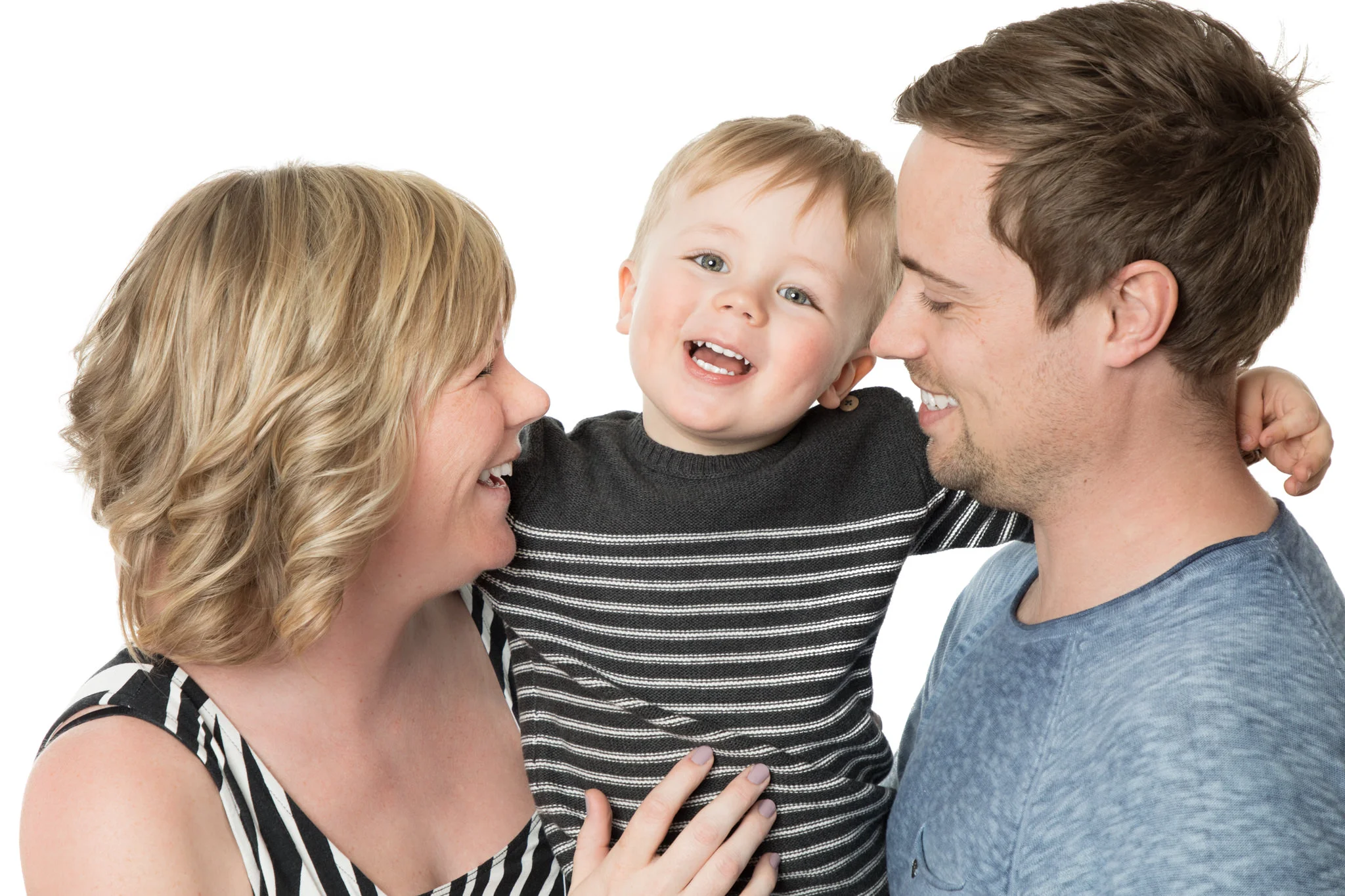 Familj studio busig