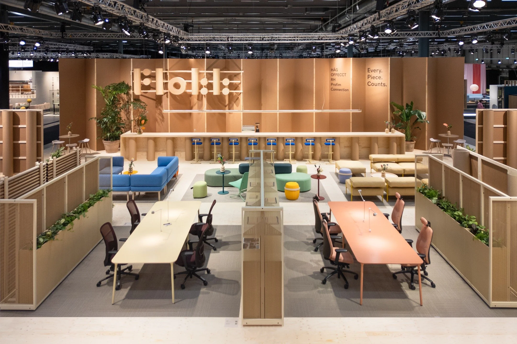 Just back from @sthlmfurnfair, where we had the pleasure of designing @flokkdesign&rsquo;s stand, a 500 m&sup2; space built with sustainability at its core which was important as it was the largest stand at the fair(!)

With an afterlife-focused appr