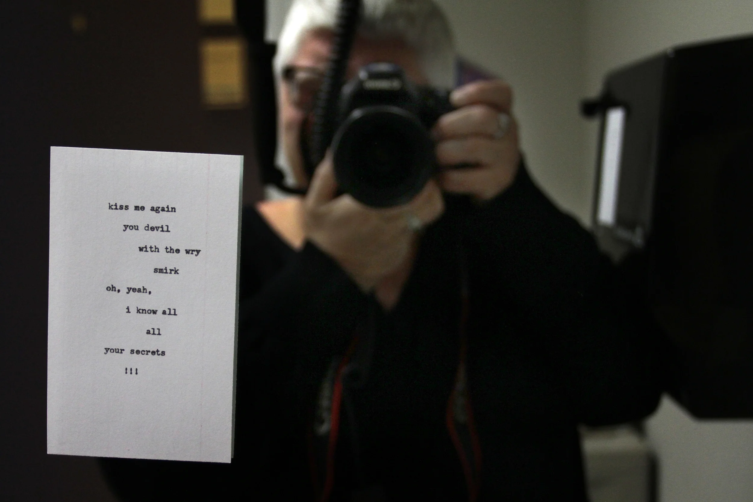 A bathroom mirror essence. Photo: Sara Risley