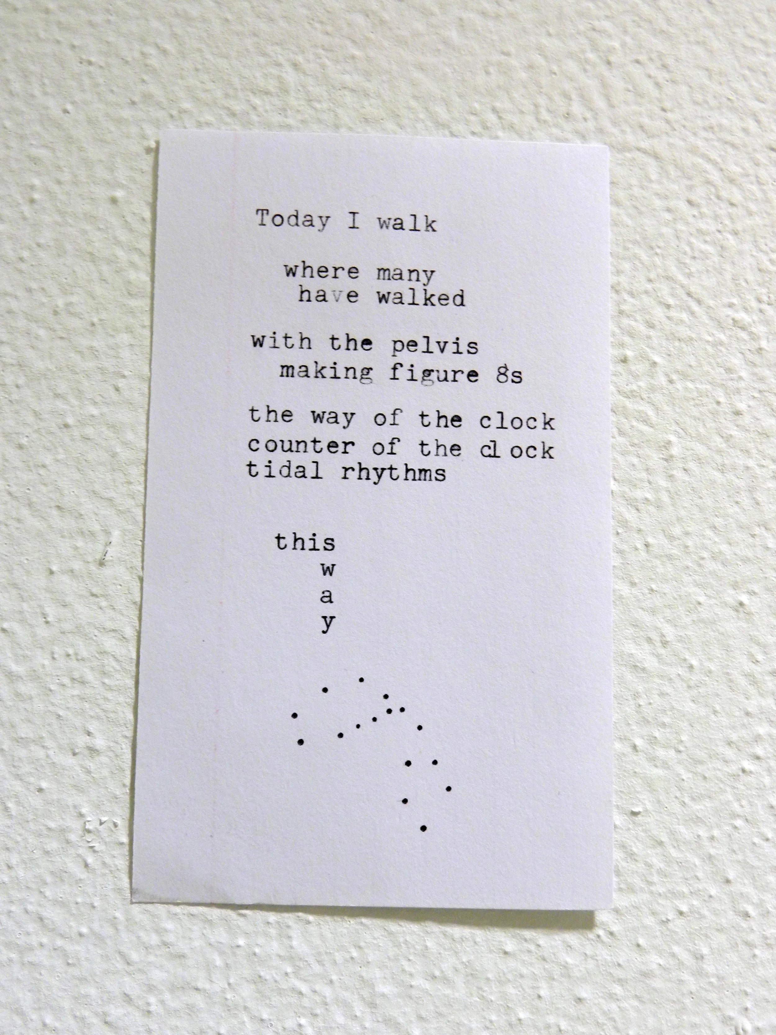 Something undrea wrote for the hallway.