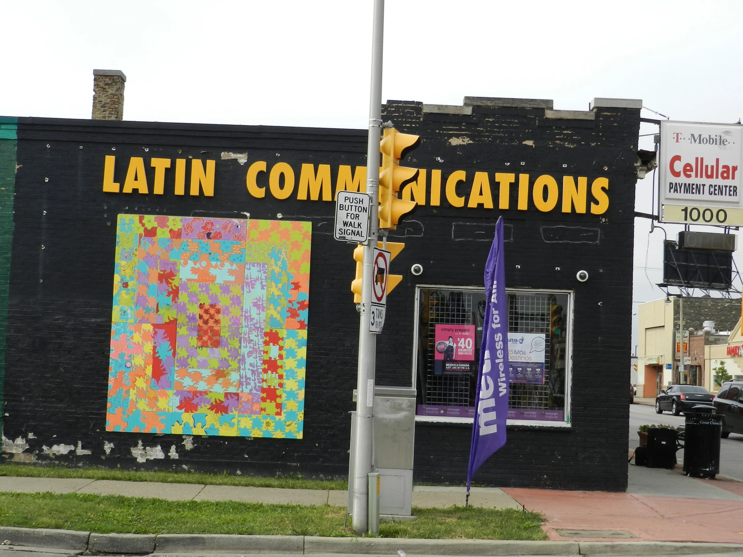 Mural on the corner of 16th and Mineral Streets, Milwaukee.
