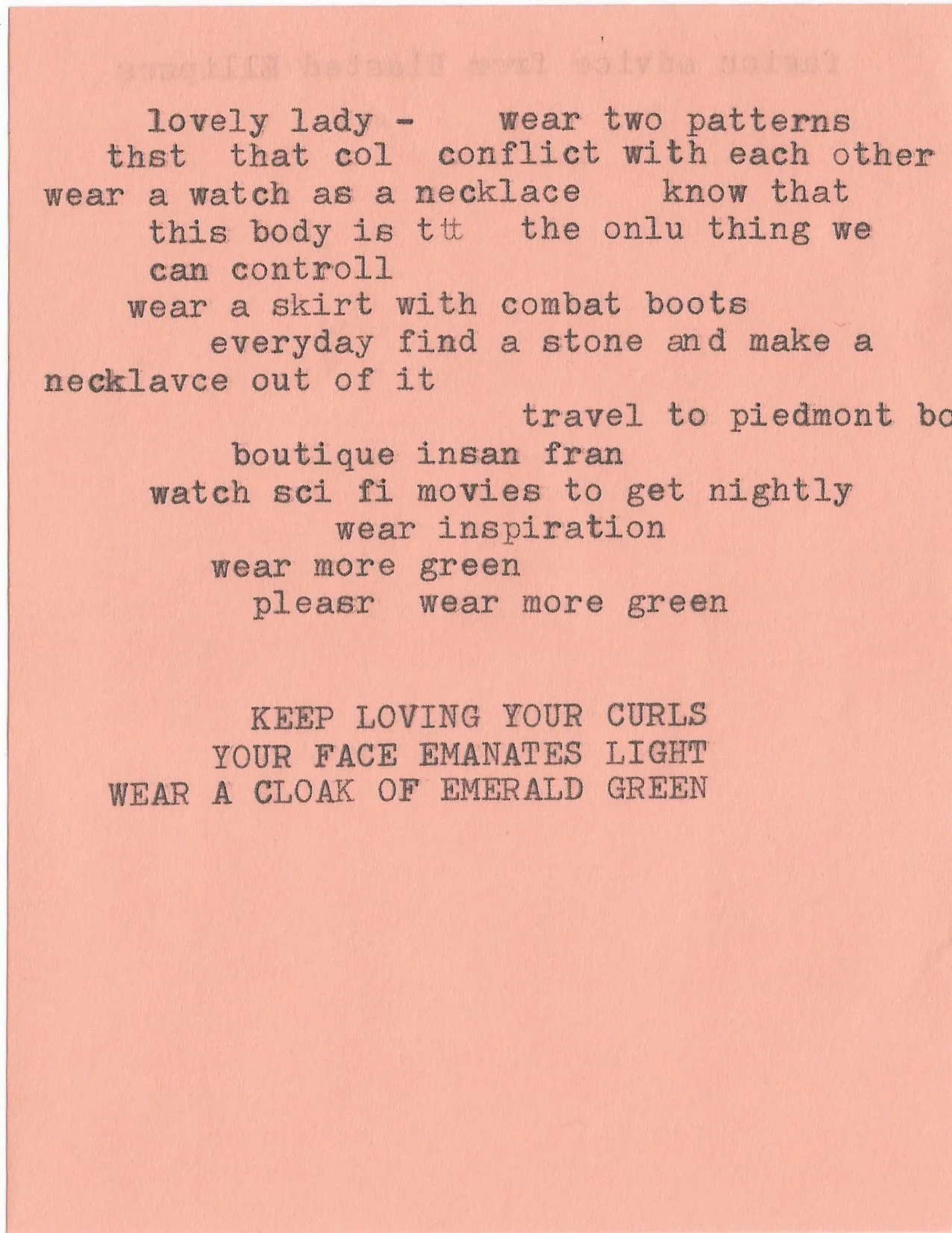 Alien Fashion advice by Blasted Elipsis