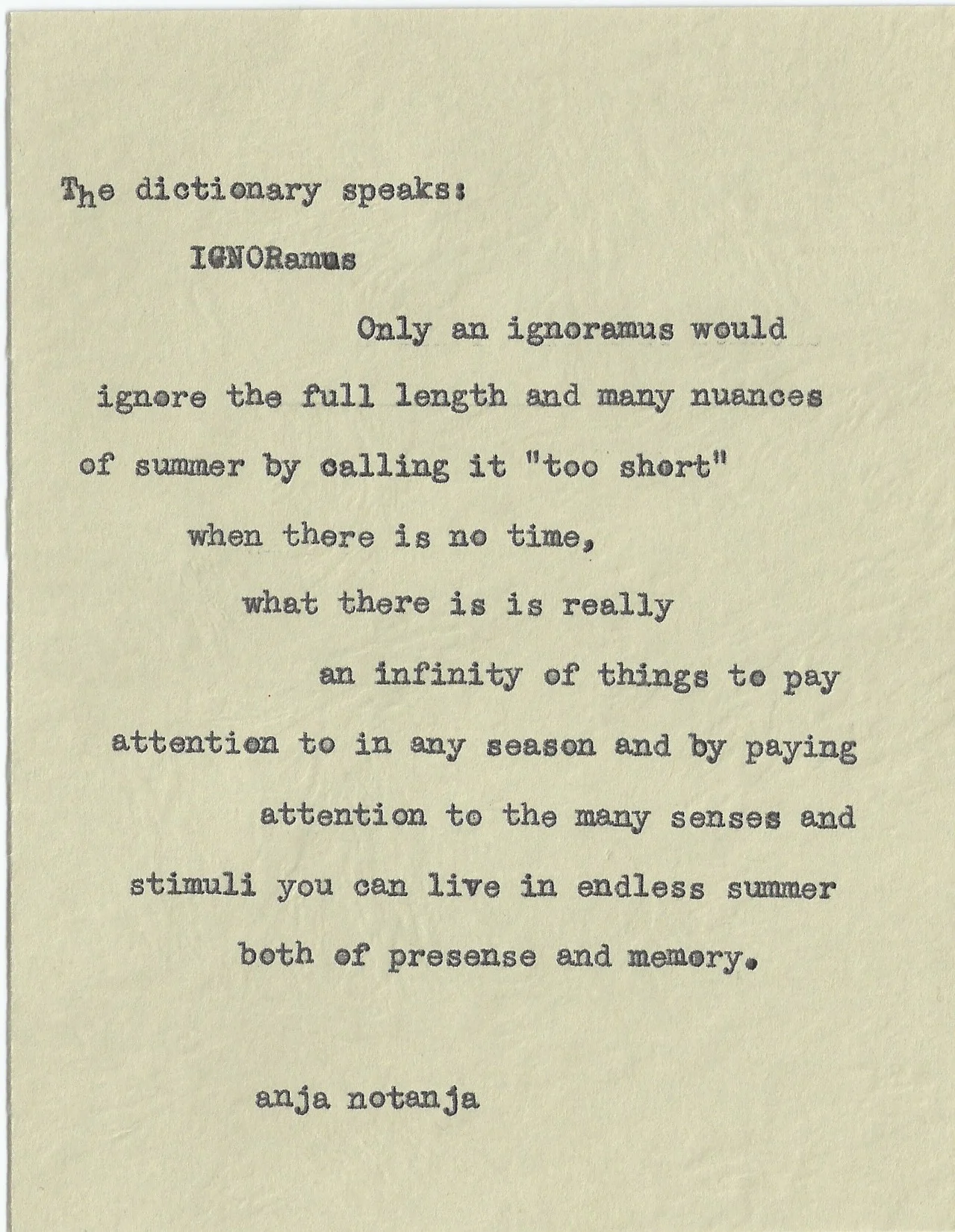 Dictionary Advice by Anja