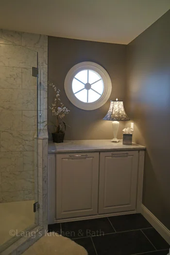 Bathroom design in Yardley, PA with plenty of storage space