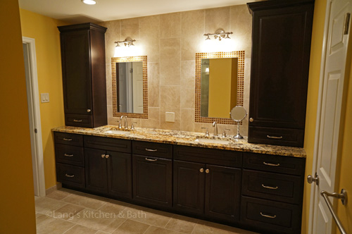 How To Make Space For A Bathroom Vanity, Double Bath Vanity With Tower