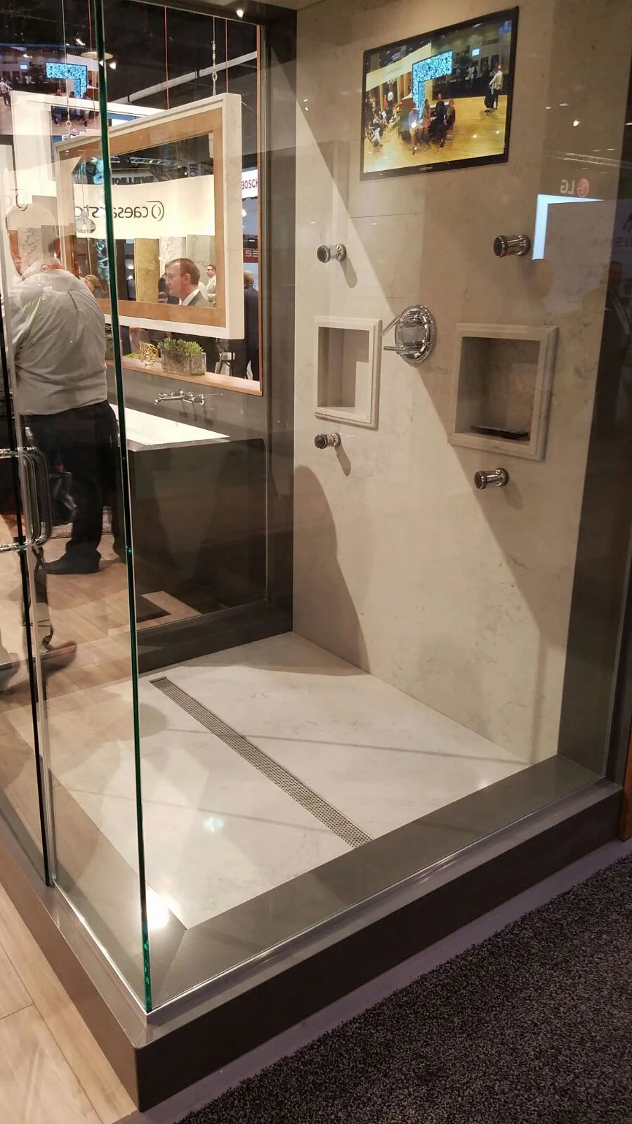 Caesarstone shower design