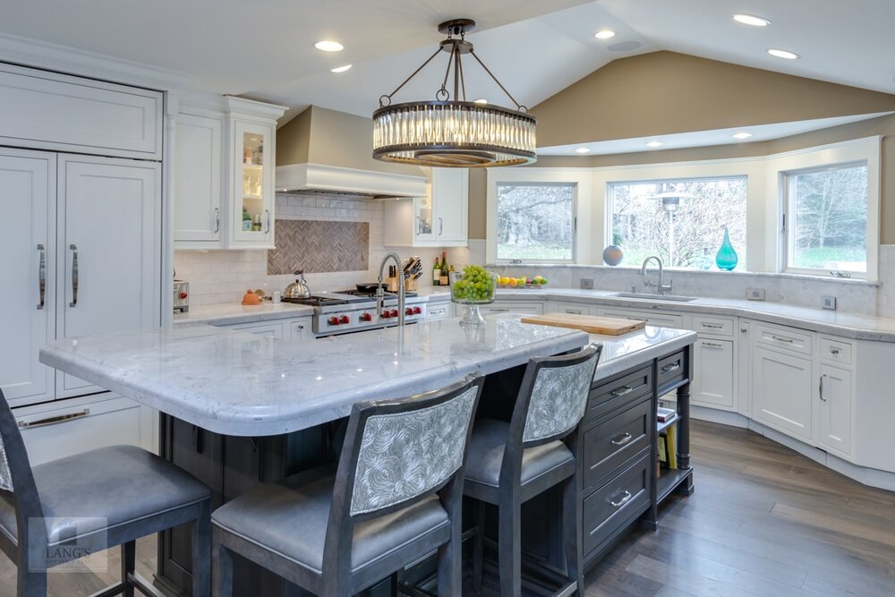 kitchen design with island light fixture