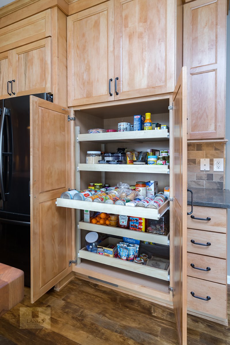 Floor To Ceiling Pull Out Pantry Cabinet Design Ideas