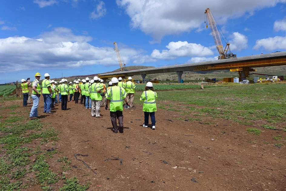 Approximately 5,200 segments will make up the first half of the guideway that will run from East Kapolei to Aloha Stadium.