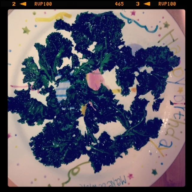Garlic Salt Kale Chips