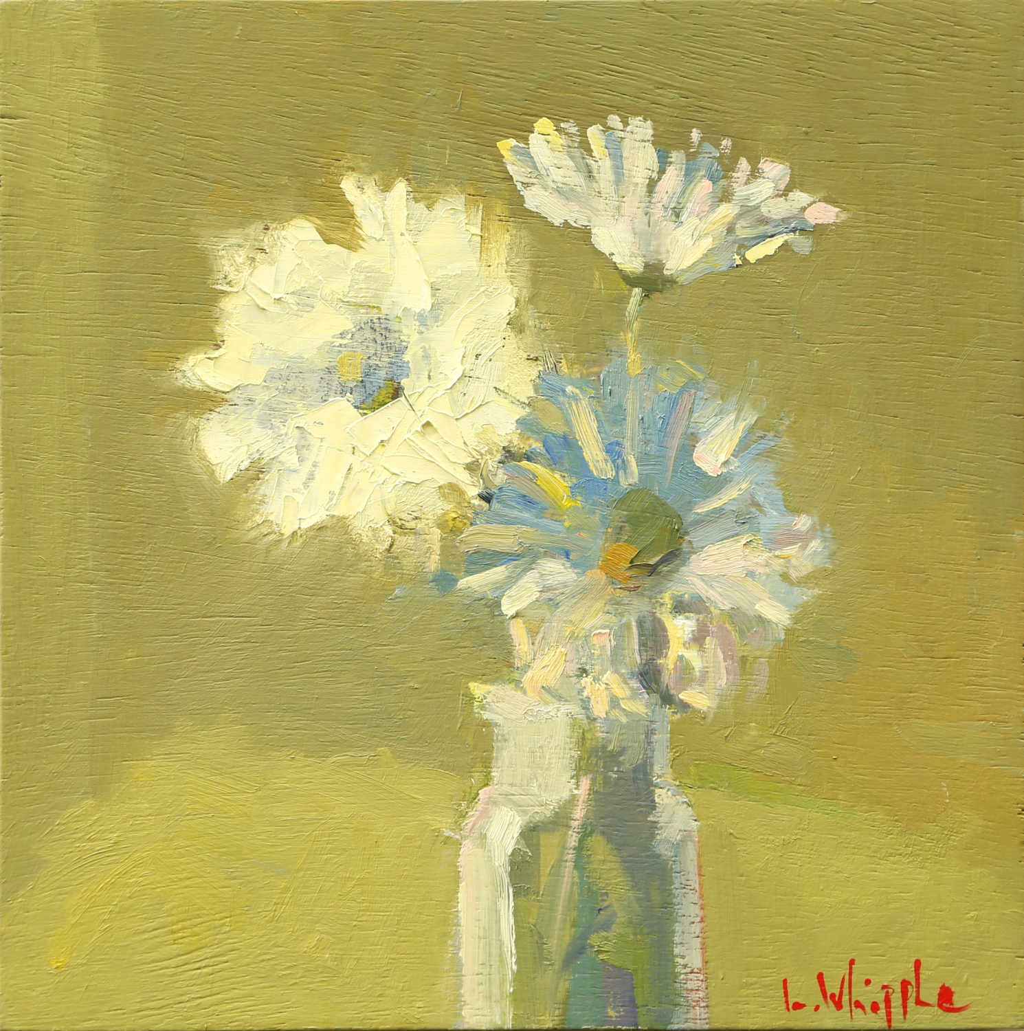 Flowers in a Green Room