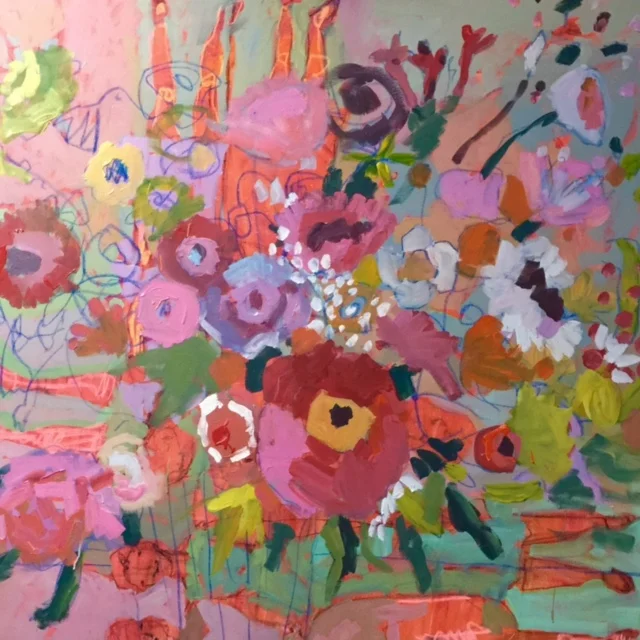 Big Bold Blooms, process shot