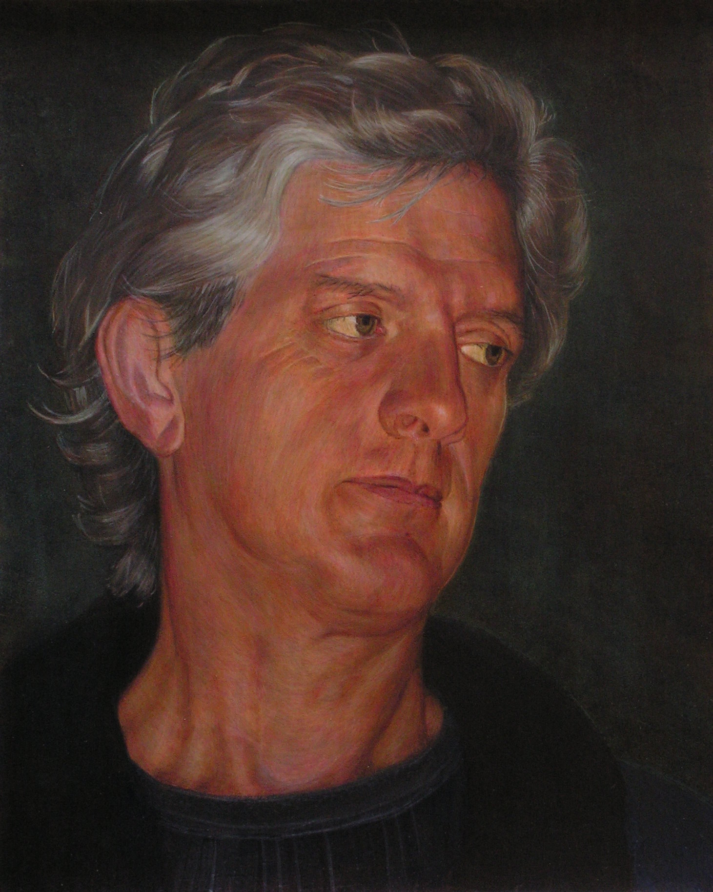 Benita Stoney, 'Robert' egg tempera on panel 32 x 26 cms.jpg