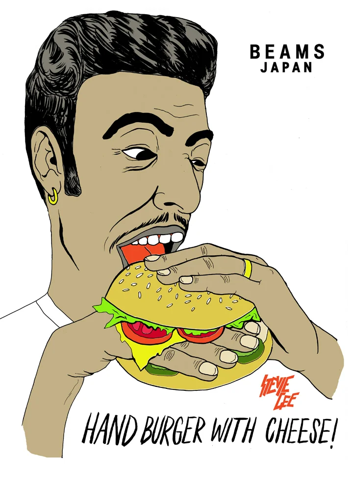 Beams Japan Hand Burger Tee.jpg