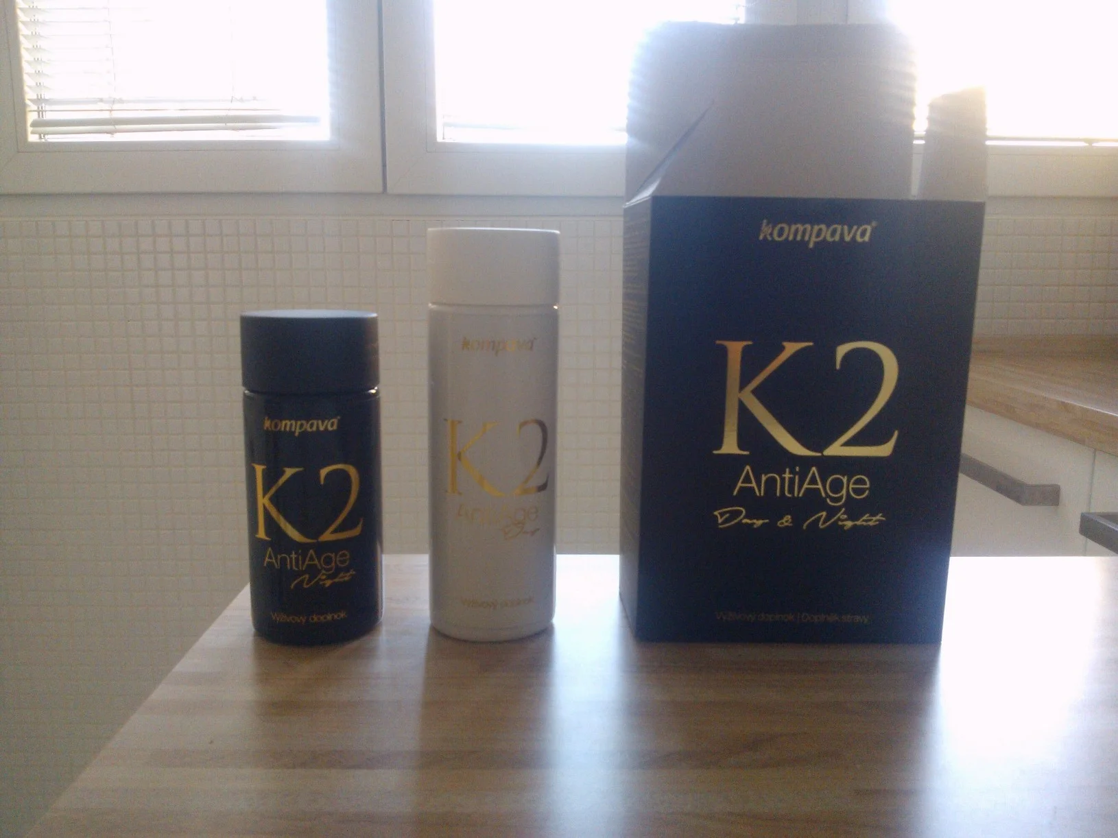 Výživové doplnky a recenzia K2 Anti Age Kompava