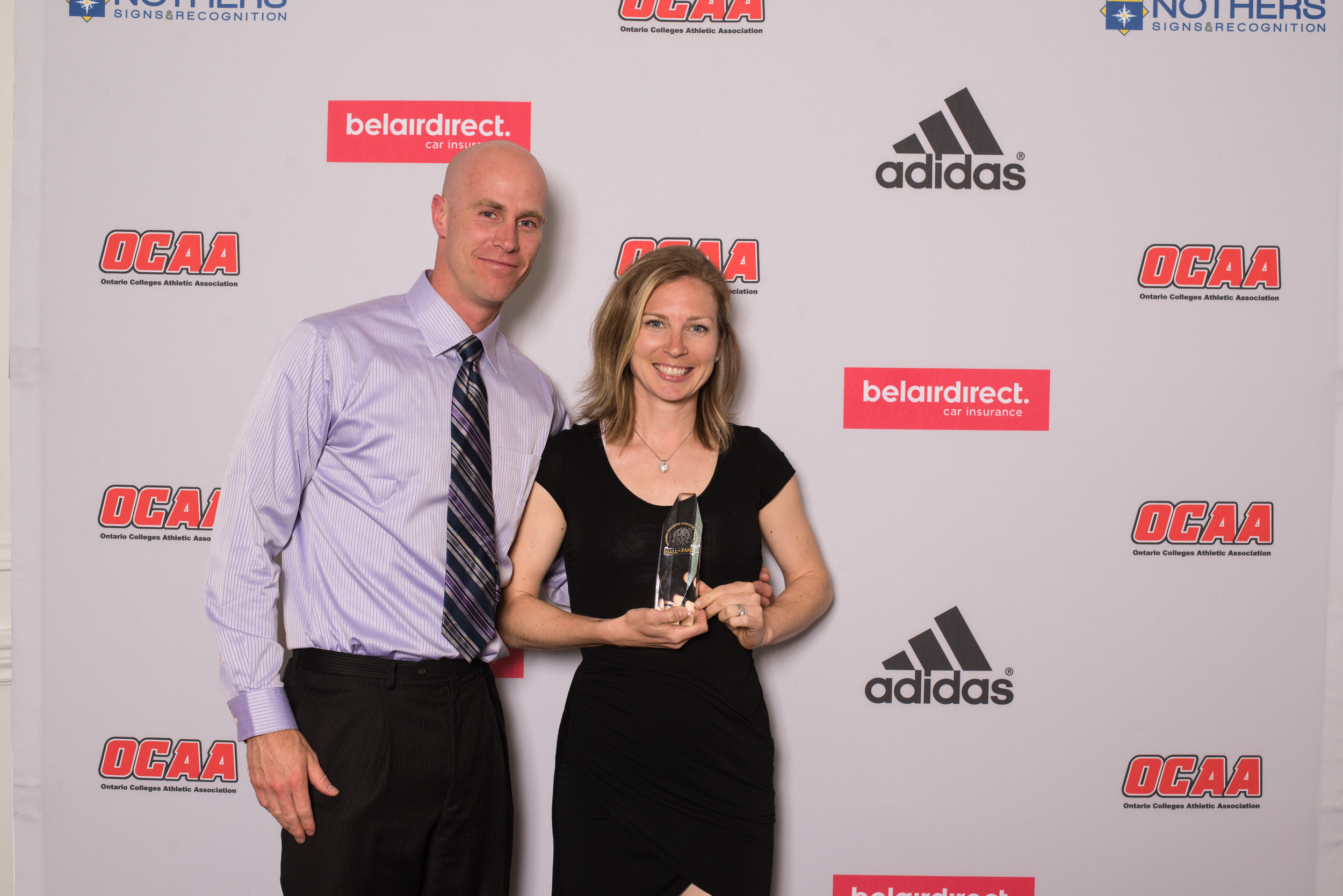 Chantal at the award ceremony